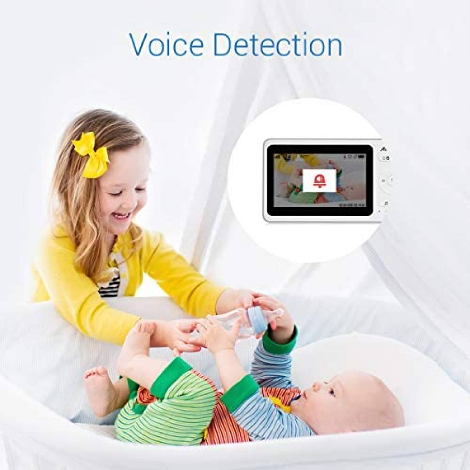 Monitor con Cámara para Bebés ANNKE Rango de 100 Pies