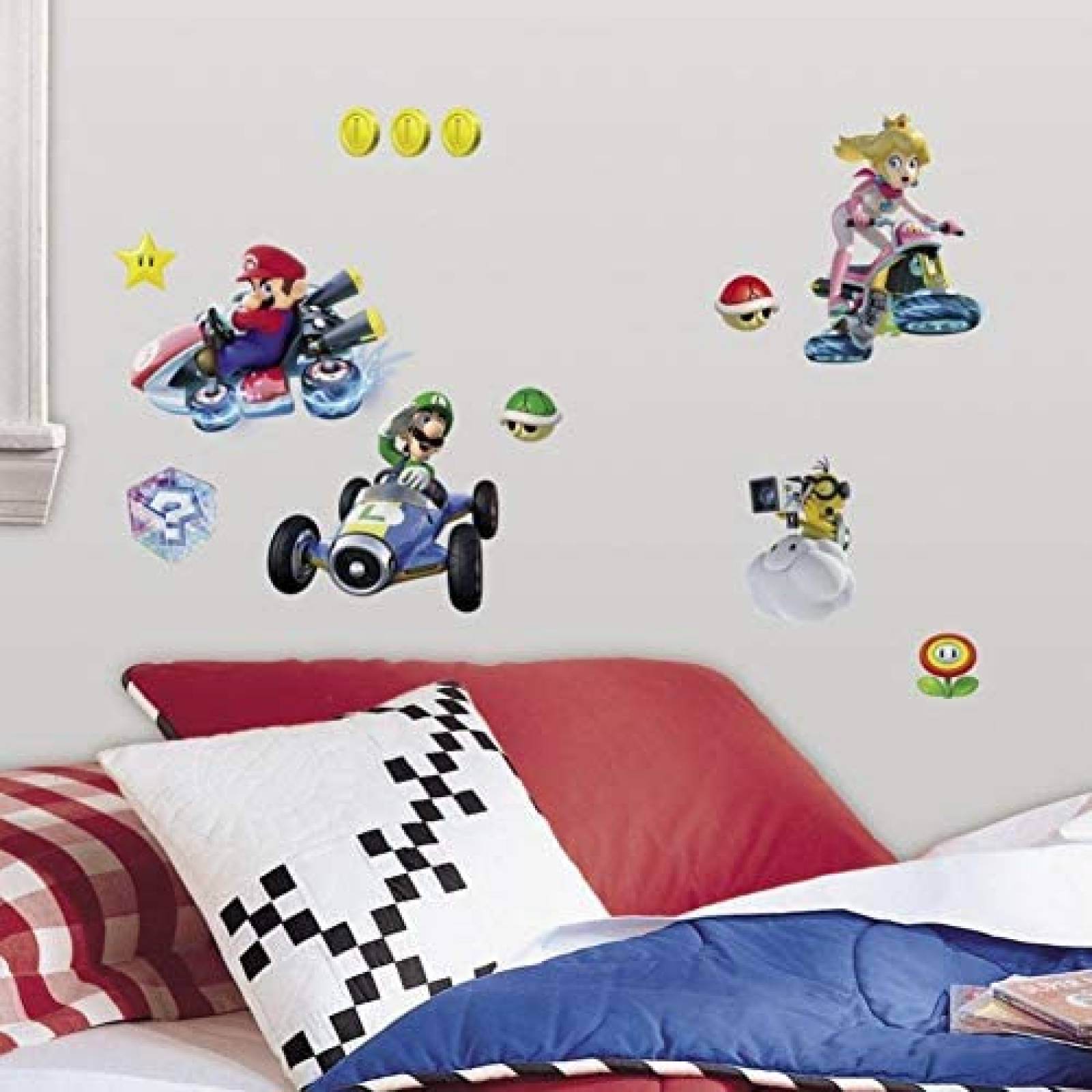 Calcomanías RoomMates Diseño de Nintendo 10" x 18" 44 pcs