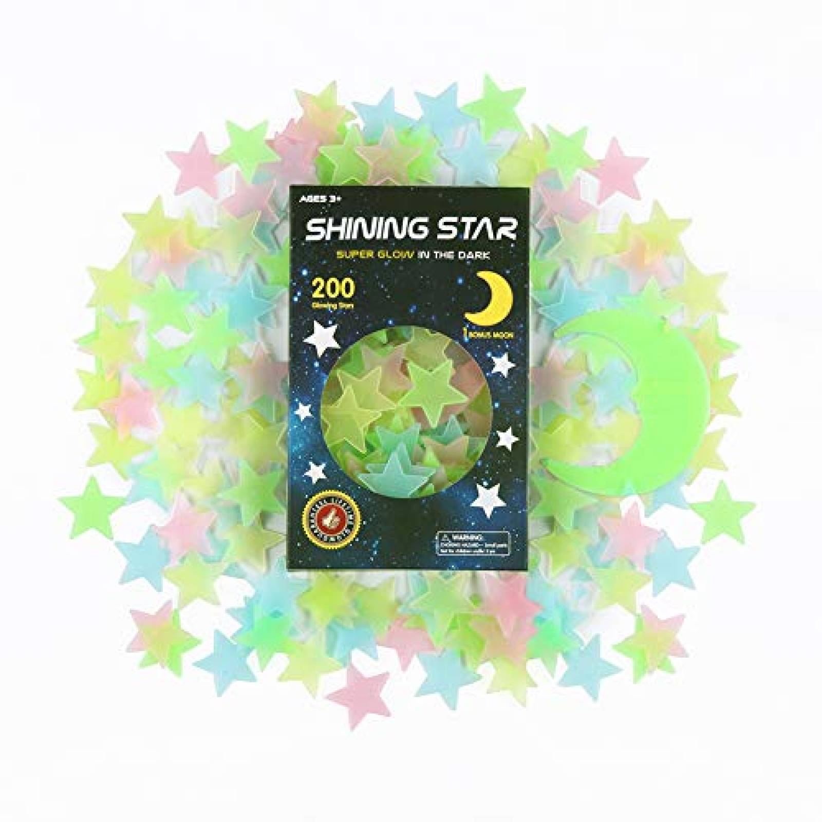 Pegatinas para Pared GLOCARNIVAL Estrella Brillante 200 pzs