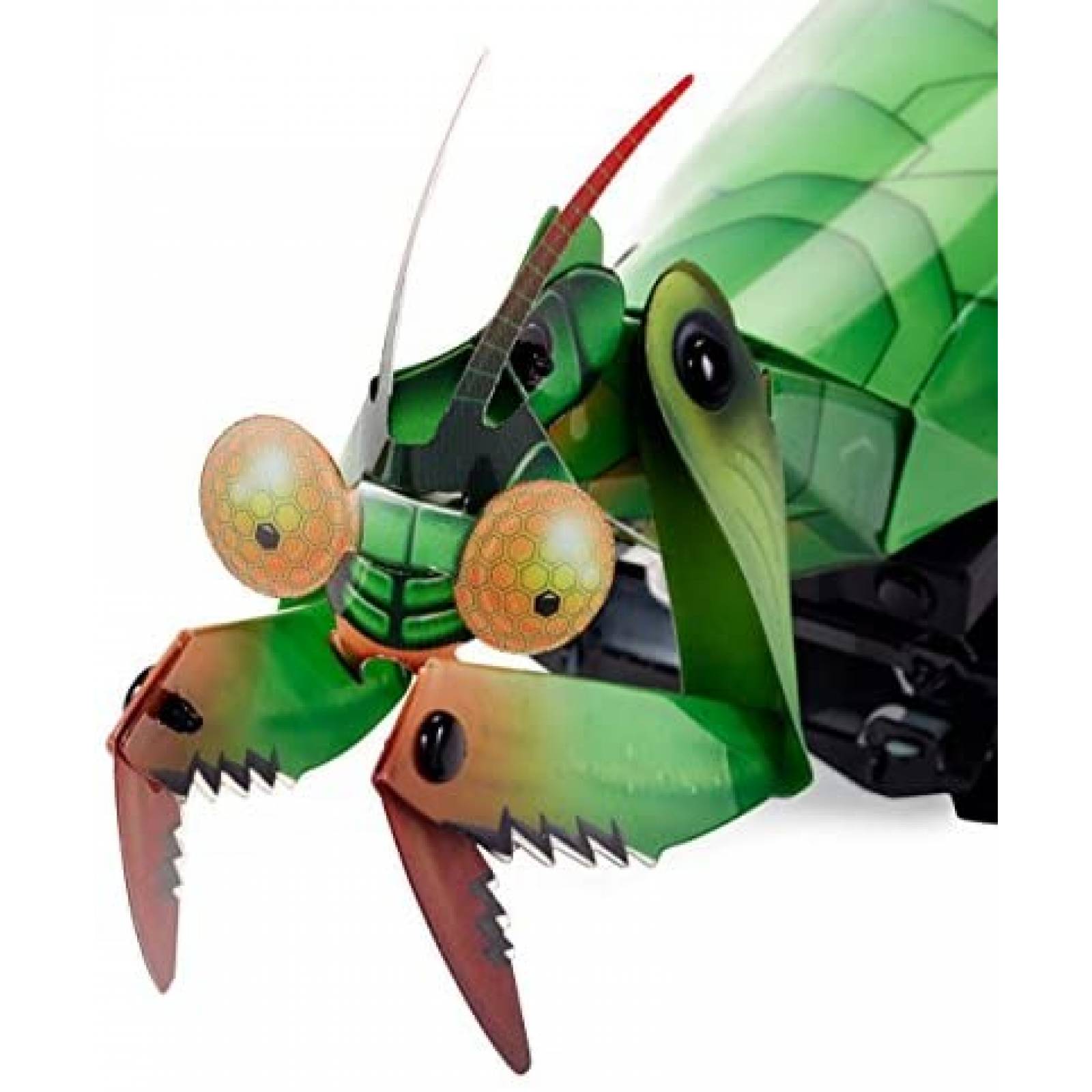 Robot Kamigami Mantix Plástico Plegable Luces Sonidos -Verde