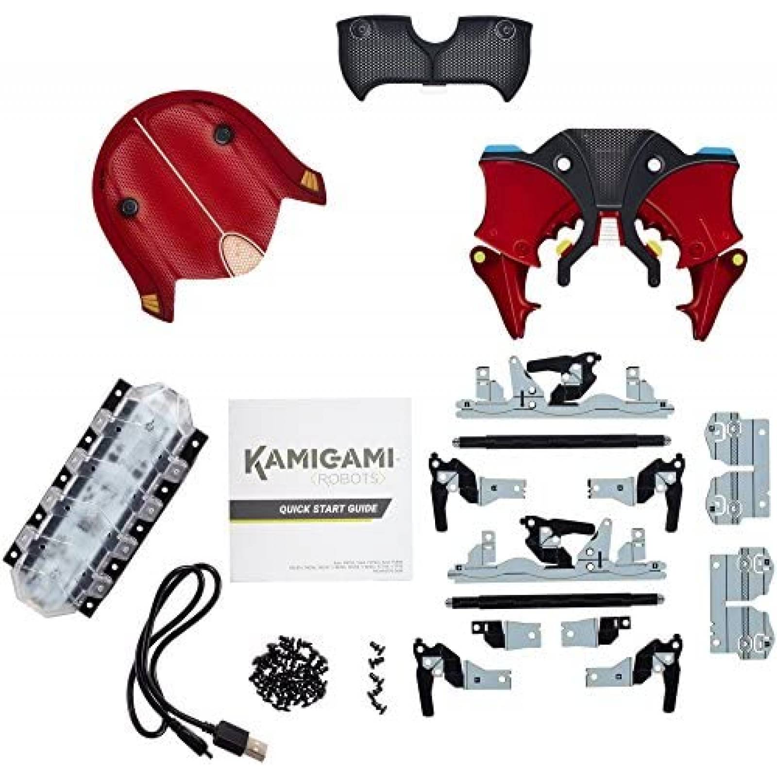 Robot Kamigami Terrix Beetle Robot Plástico Plegable -Rojo