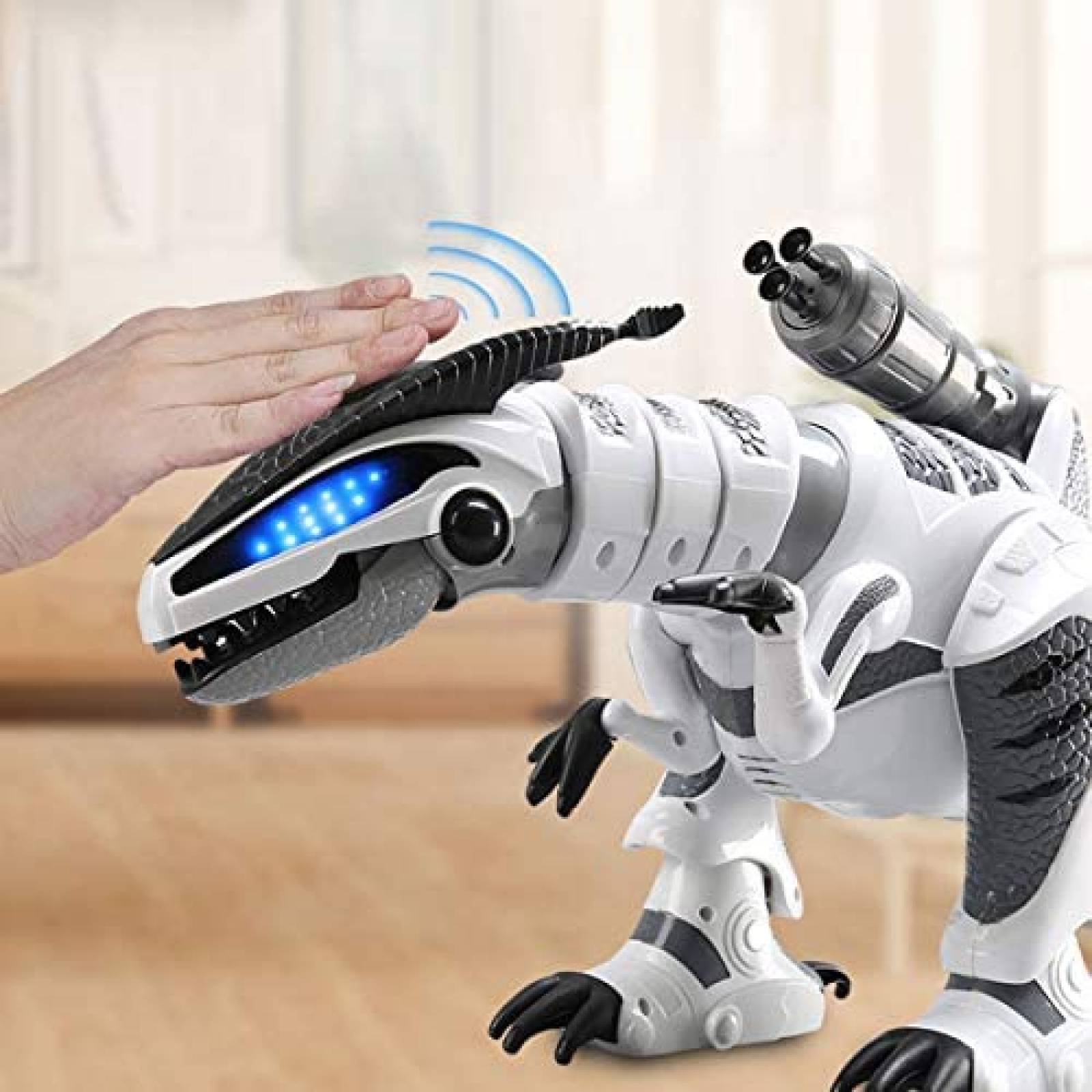 Dinosaurio Robot Fistone con Control Remoto - Blanco