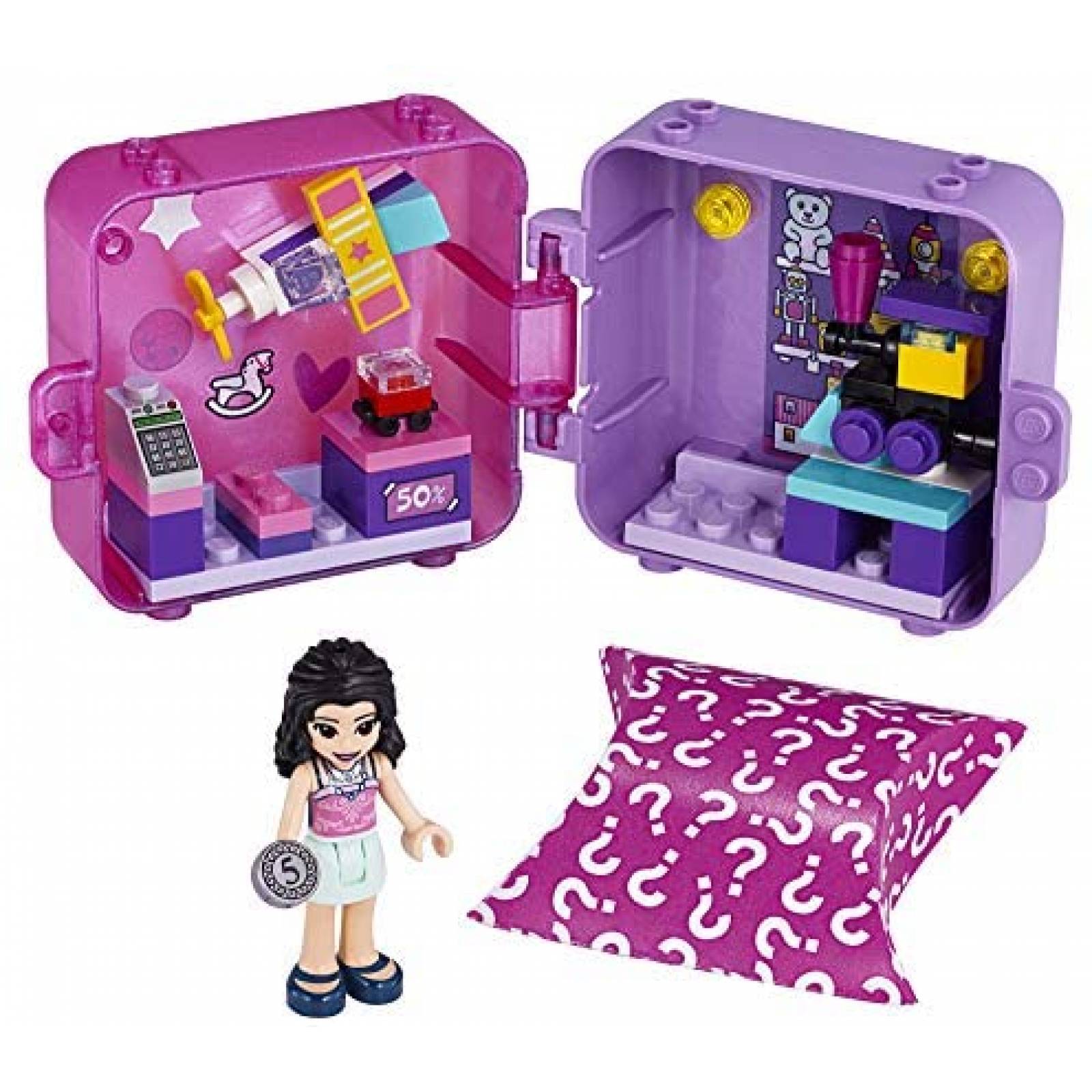 Jueguete Armable para Niñas LEGO Cubo con Muñeca -Rosa