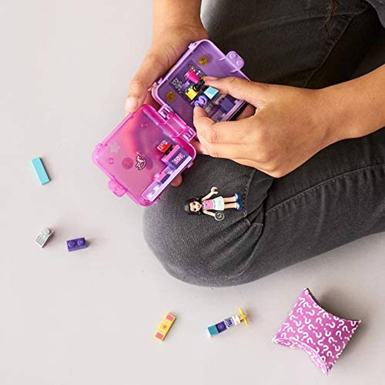 Jueguete Armable para Niñas LEGO Cubo con Muñeca -Rosa
