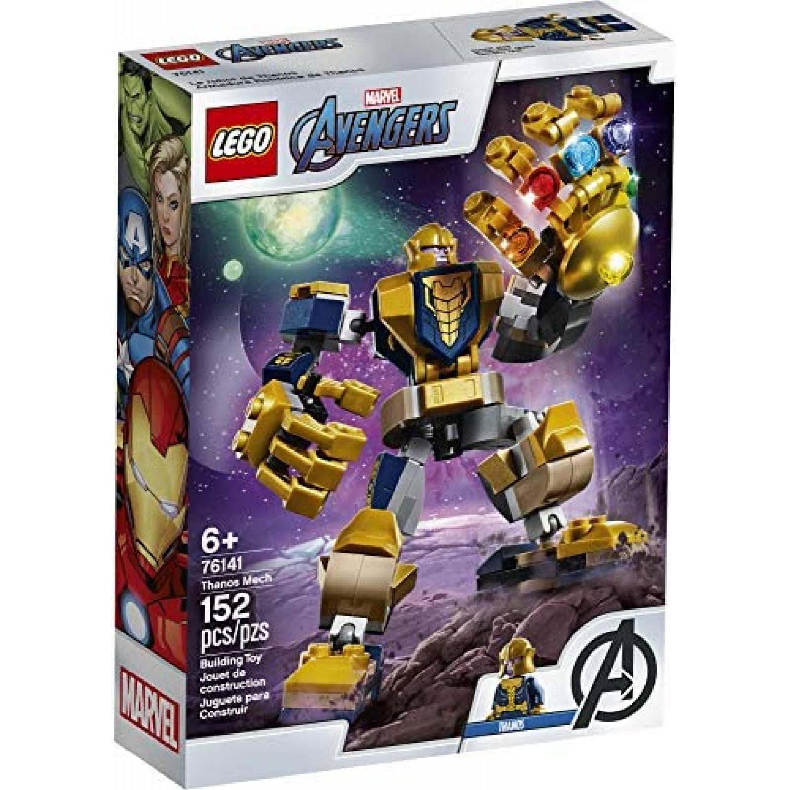 Set de Bloques LEGO Marvel Avengers Thanos 152 pzs