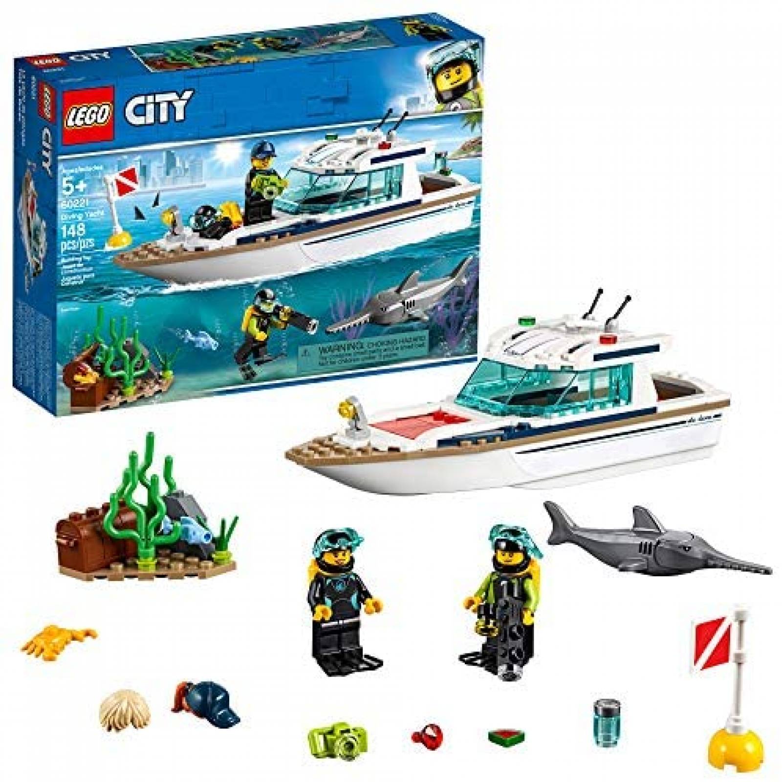 Barco de Juguete LEGO Armable de 148 Piezas -Blanco