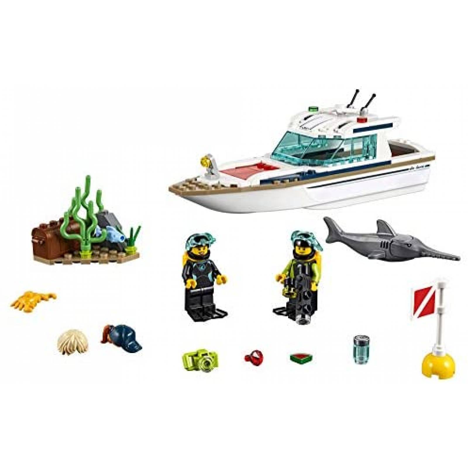 Barco de Juguete LEGO Armable de 148 Piezas -Blanco