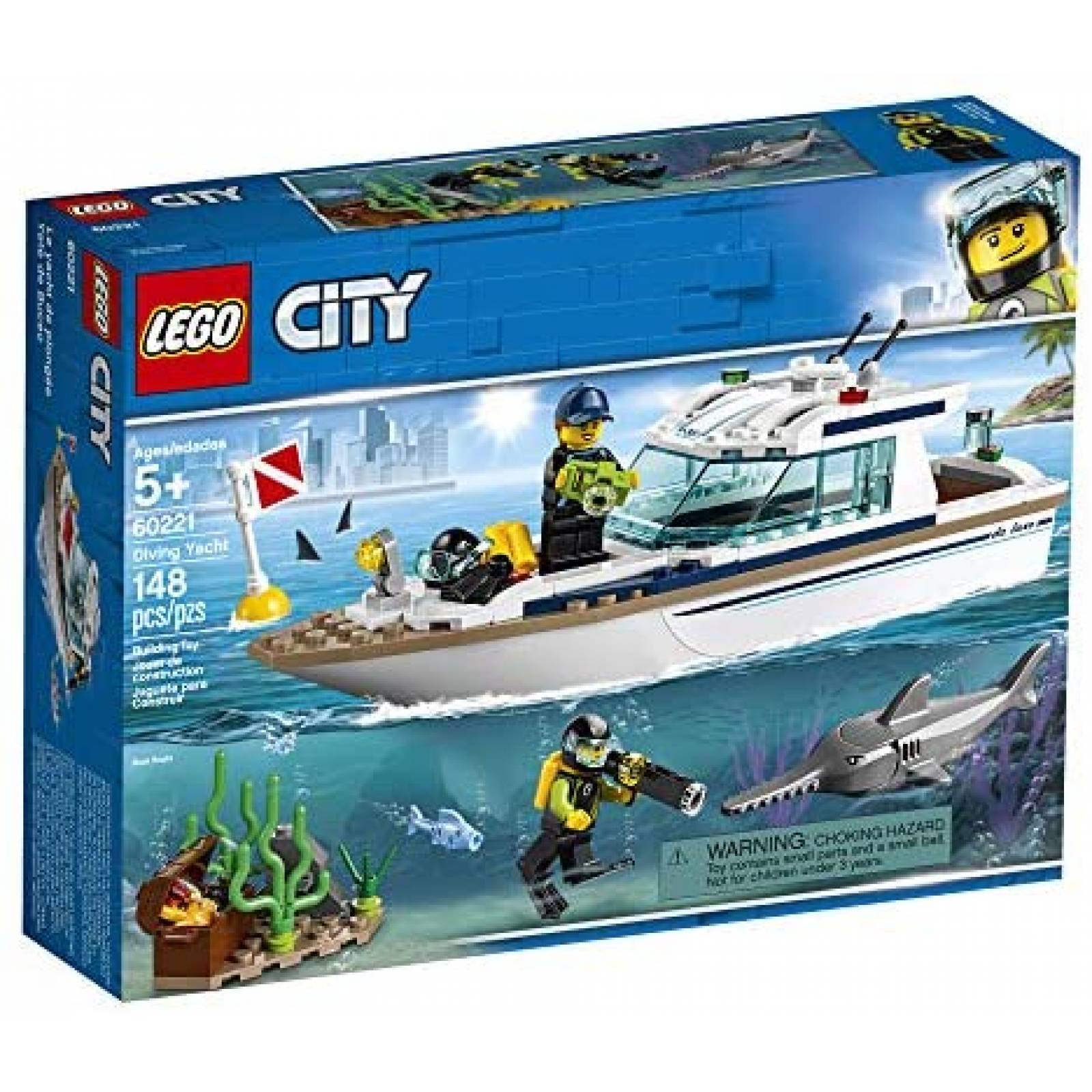 Barco de Juguete LEGO Armable de 148 Piezas -Blanco