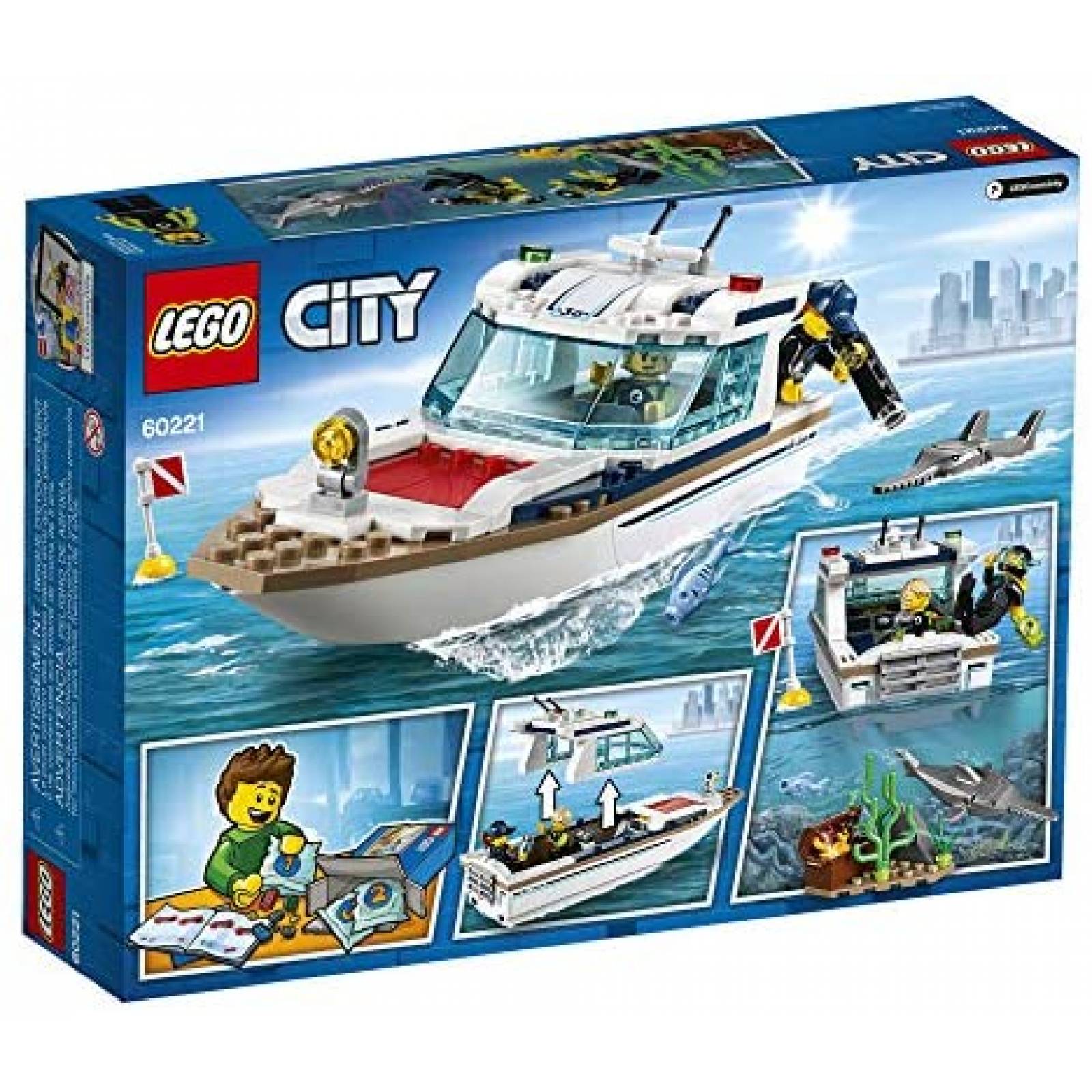 Barco de Juguete LEGO Armable de 148 Piezas -Blanco