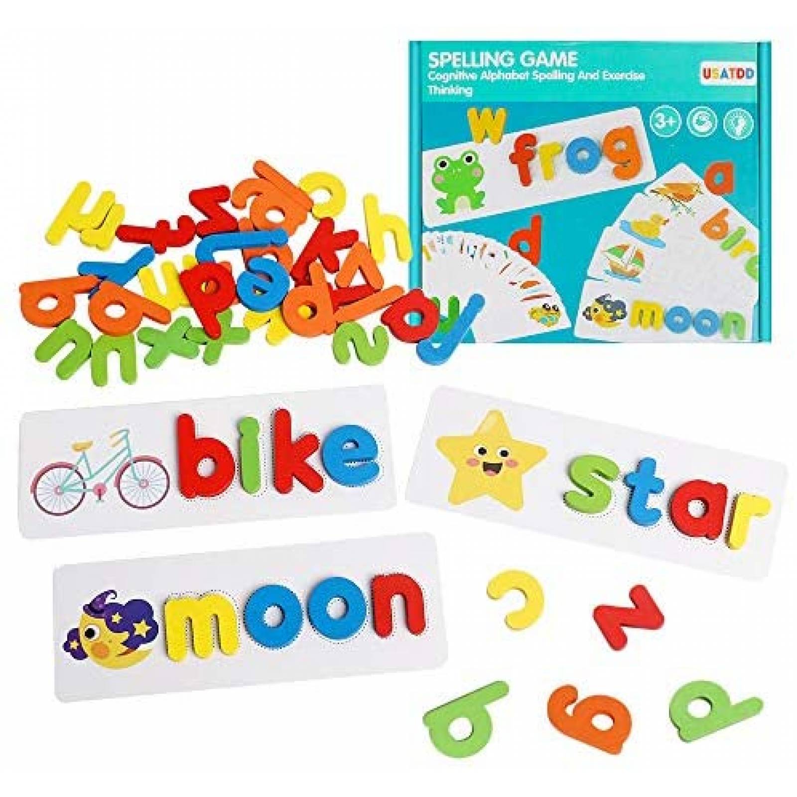 Juguete de Letras USATDD para Niños de 3 Años en Adelante