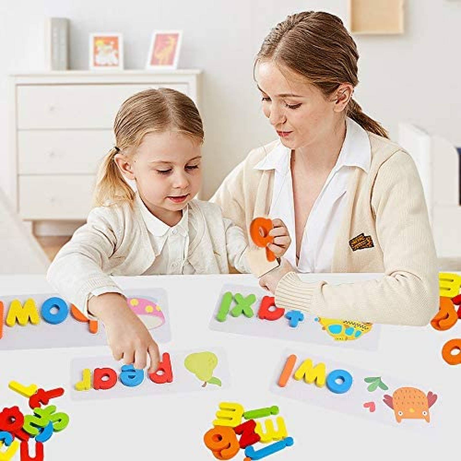 Juguete de Letras USATDD para Niños de 3 Años en Adelante