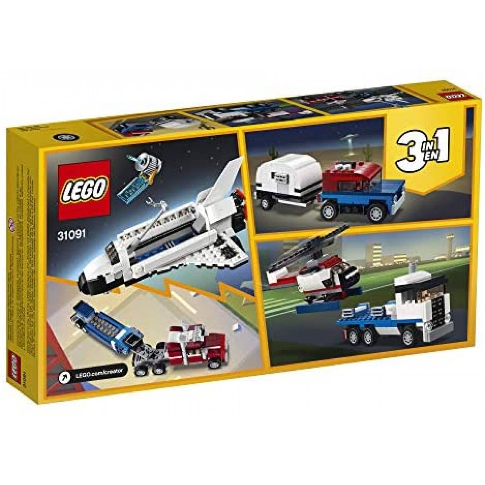 Cohete de Juguete LEGO Armable de 341 Piezas -Blanco