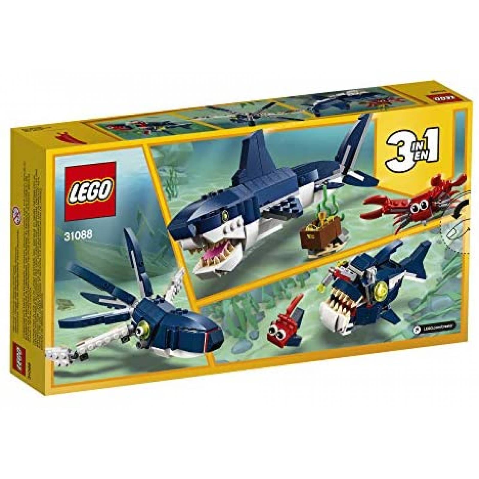 Kit de Construcción LEGO Deep Sea Creatures 31088 230 pzs
