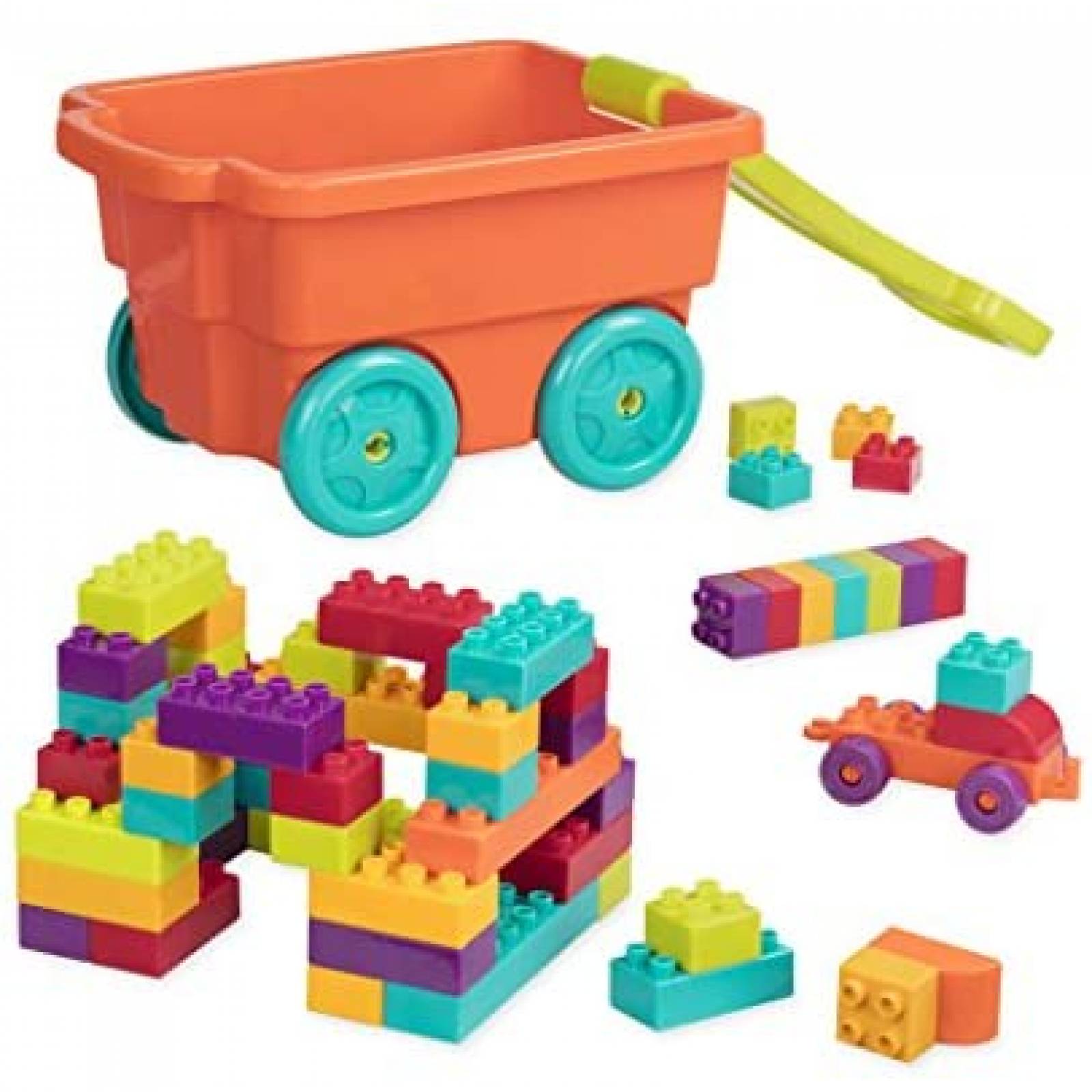 Bloques de construcción Battat para niños 54 pcs -Multicolor