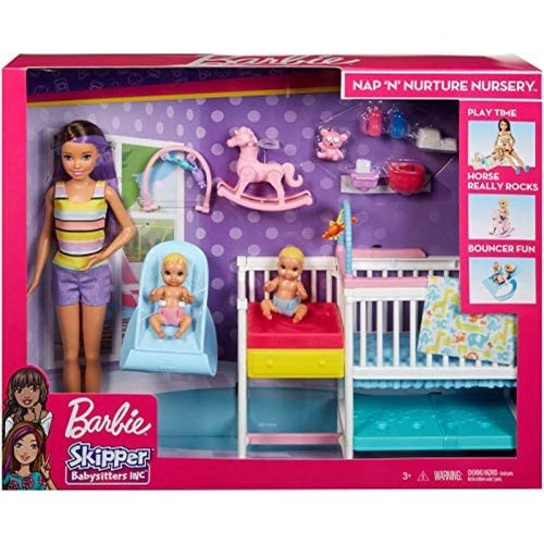Set de Juego Muñeca Barbie Version Niñera
