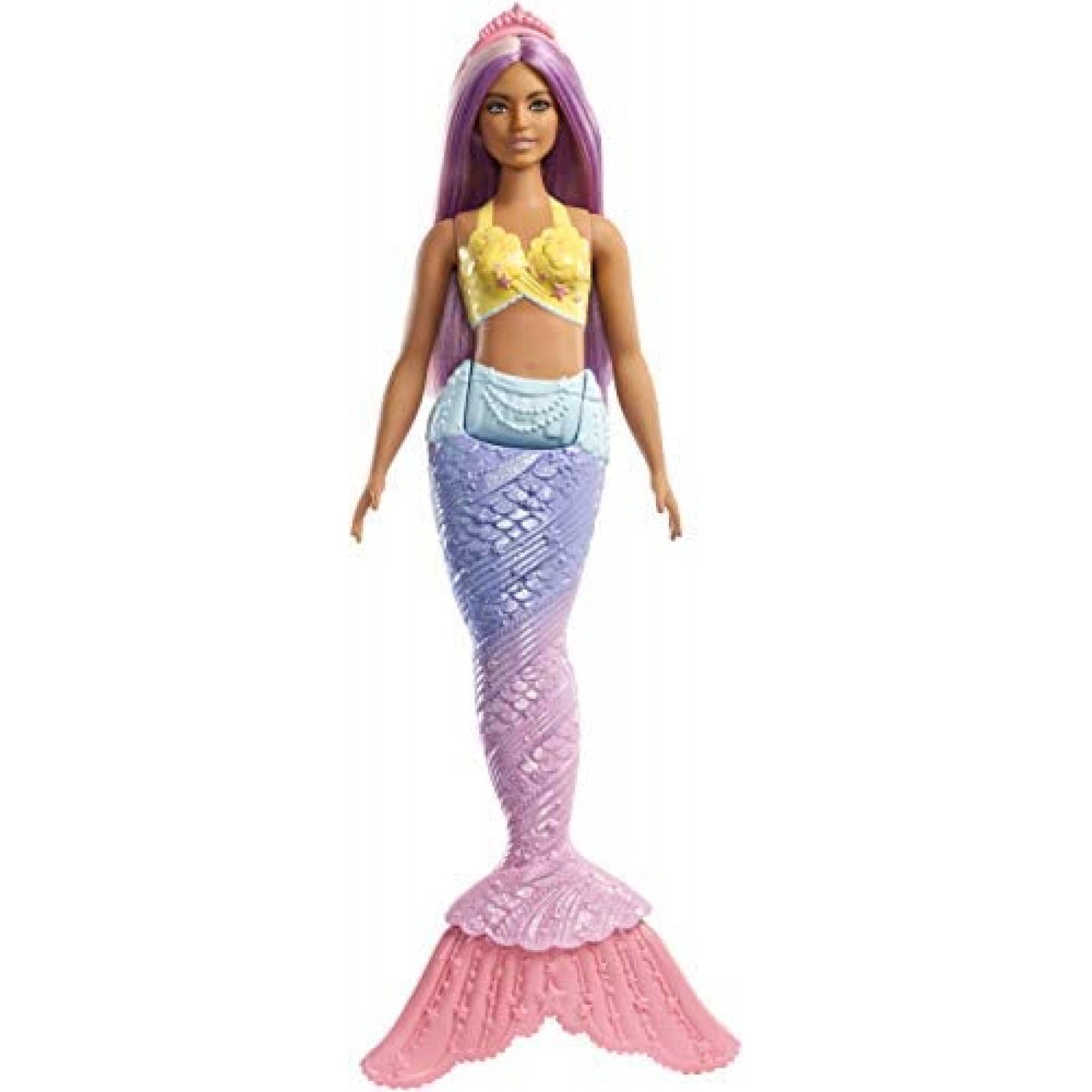 Muñeca Barbie Sirena Dreamtopia Fantasía -Cabello Morado