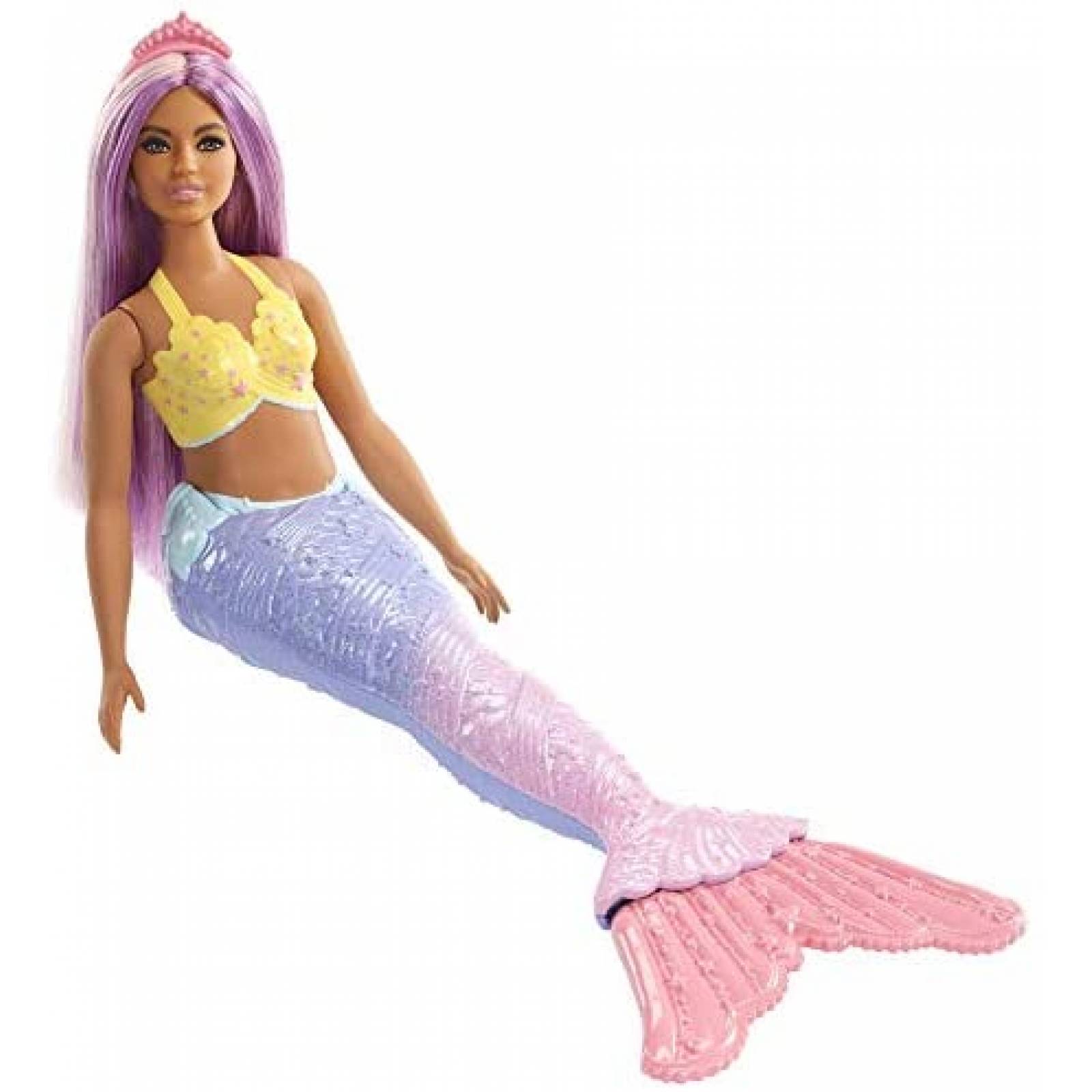 Muñeca Barbie Sirena Dreamtopia Fantasía -Cabello Morado