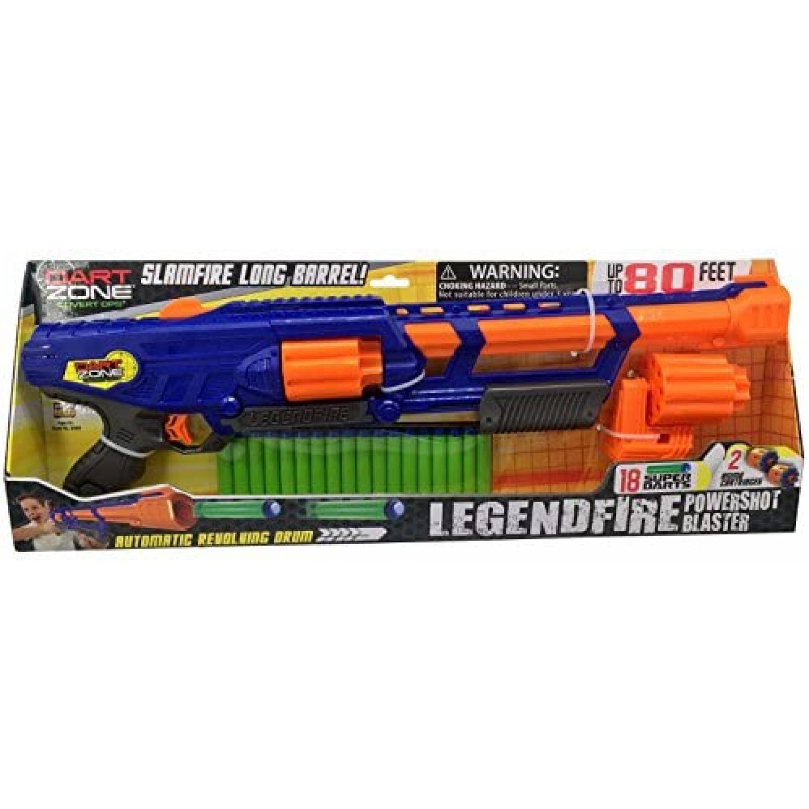 Pistola de Dardos Dart Zone Powershot Blaster c 18 Dardos