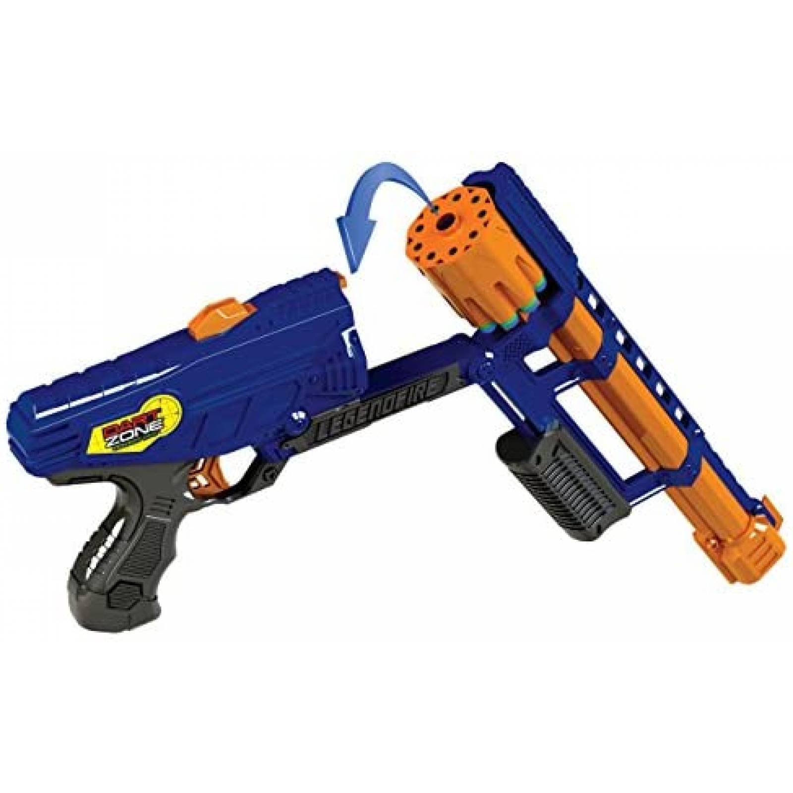 Pistola de Dardos Dart Zone Powershot Blaster c 18 Dardos