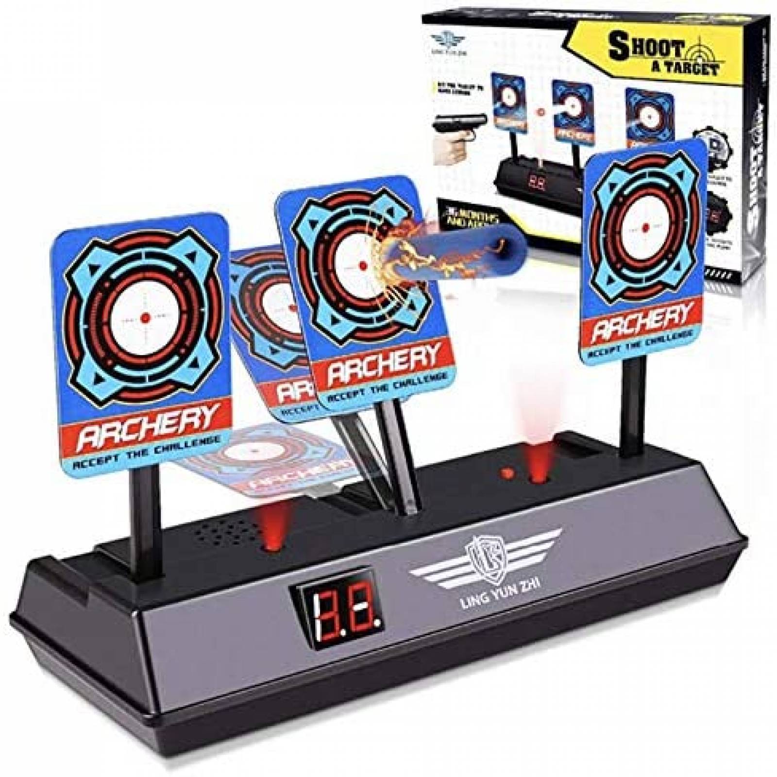 Tiro al Blanco Digital EST Juguete para Dardos Nerf