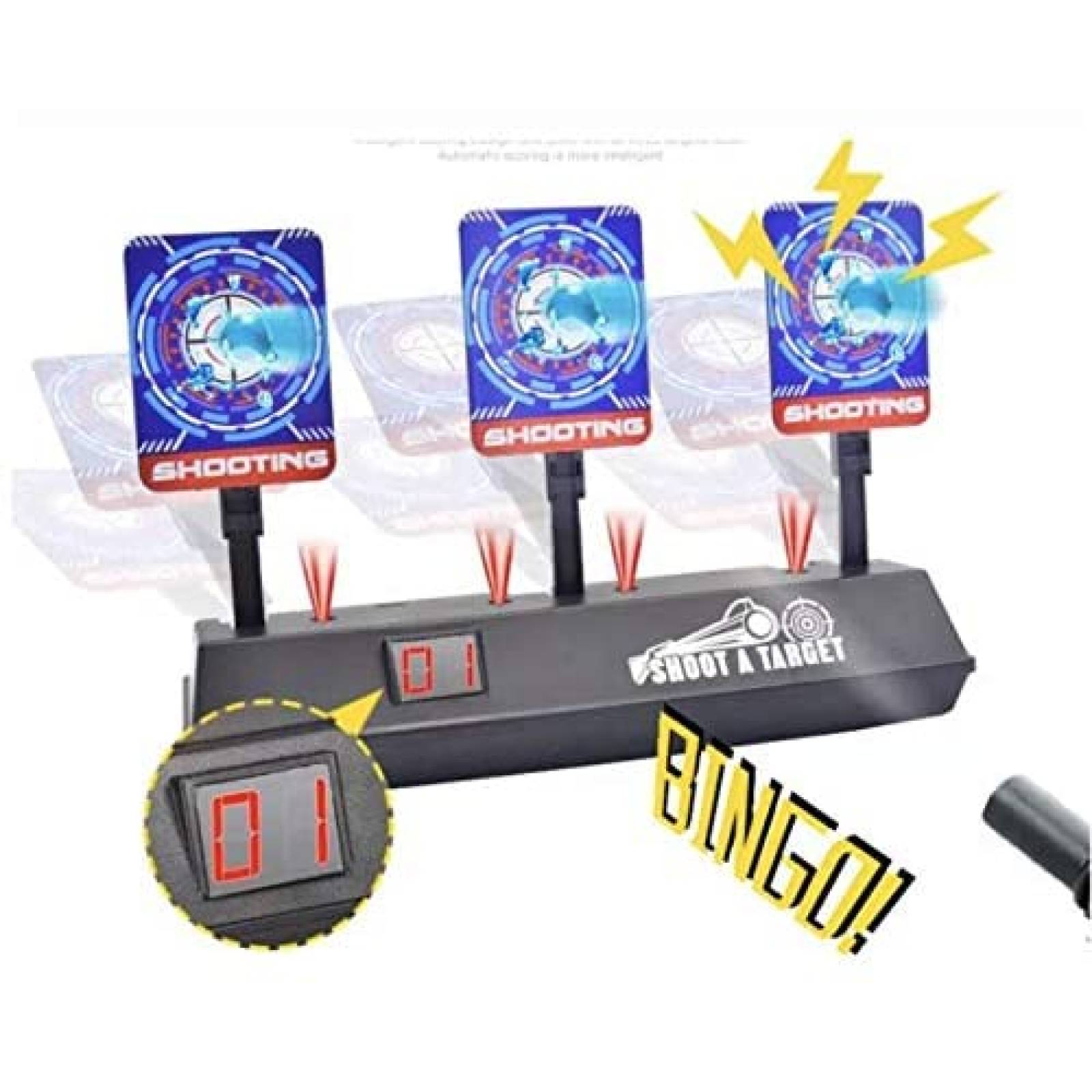Tiro al Blanco Digital EST Juguete para Dardos Nerf
