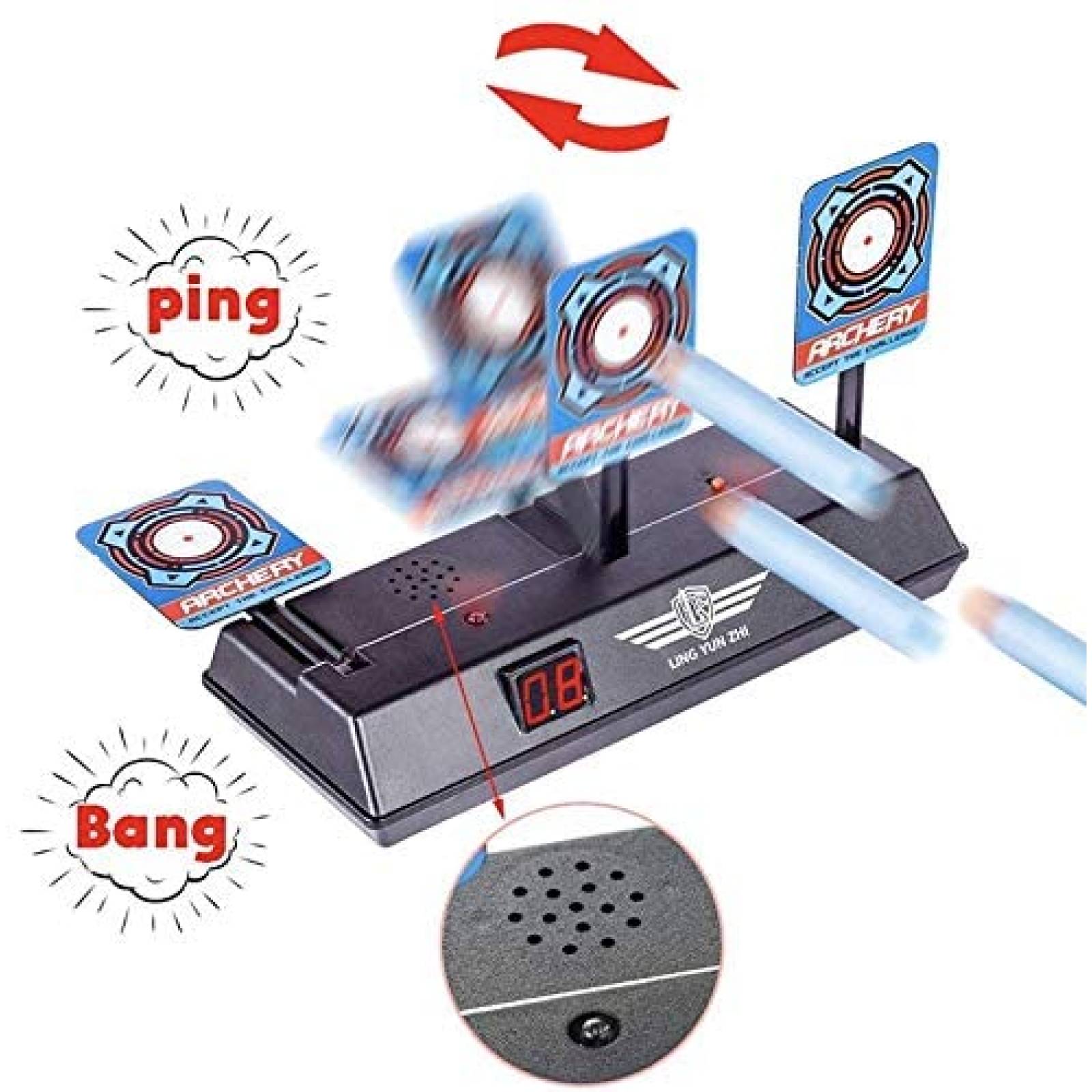 Tiro al Blanco Digital EST Juguete para Dardos Nerf