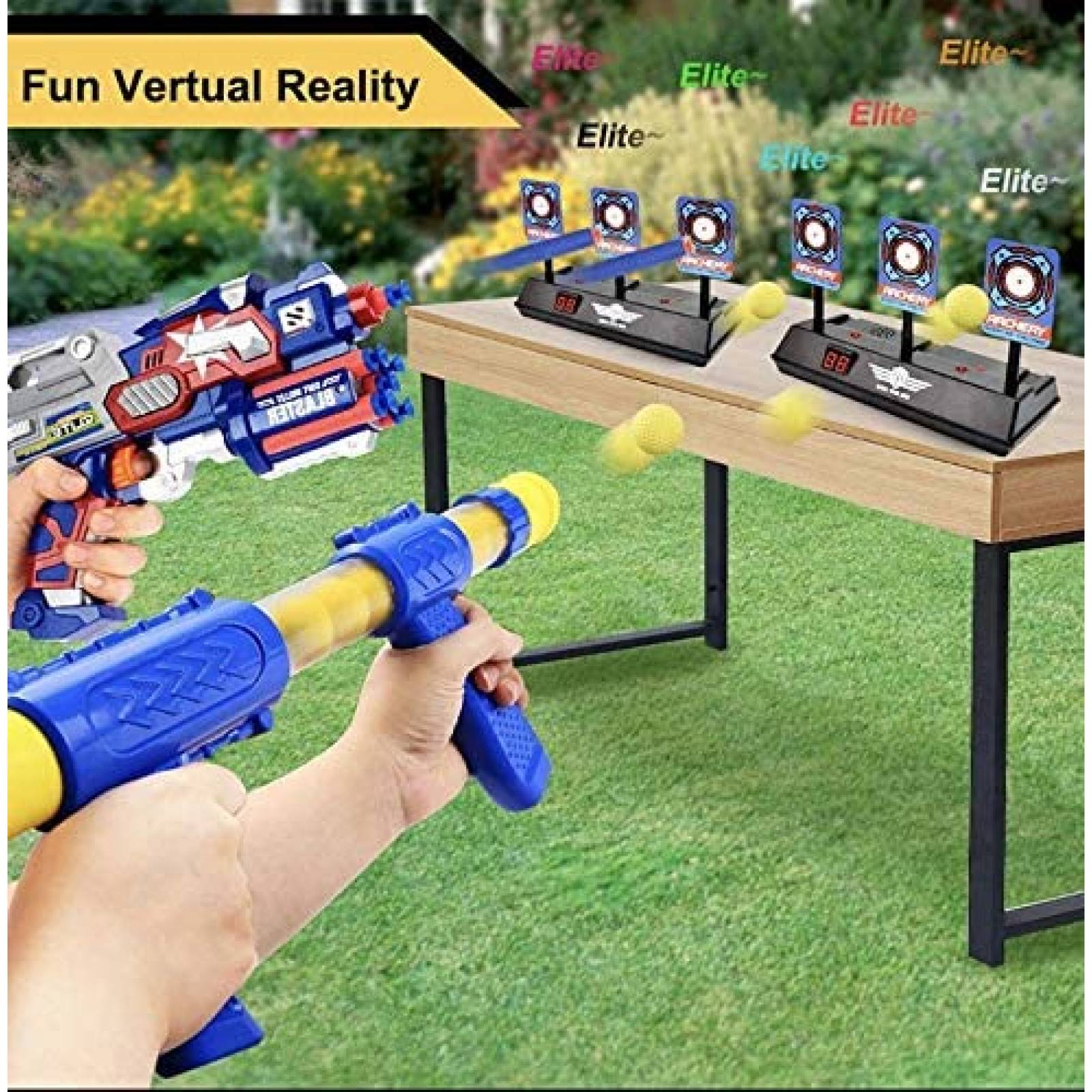 Tiro al Blanco Digital EST Juguete para Dardos Nerf