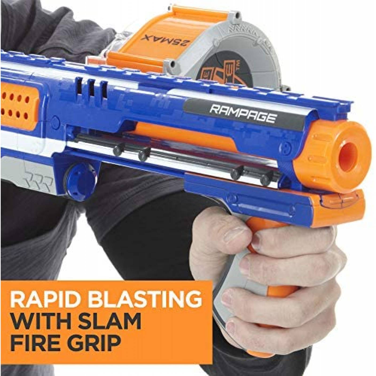 Pistola de Dardos NERF Rampage N-Strike Elite Toy Blaster