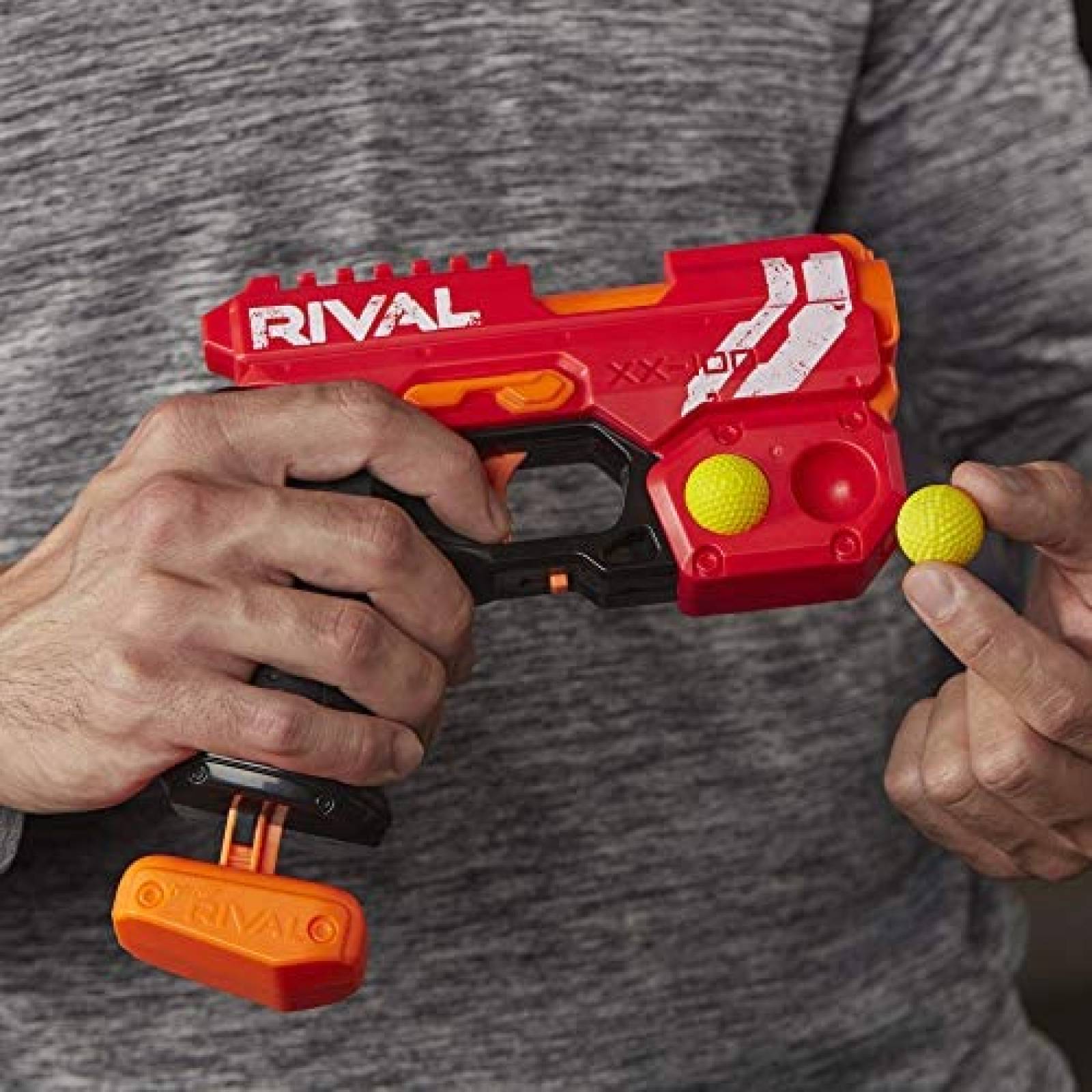 Pistola de Dardos NERF Rival Knockout XX-100 Pelotas -Rojo