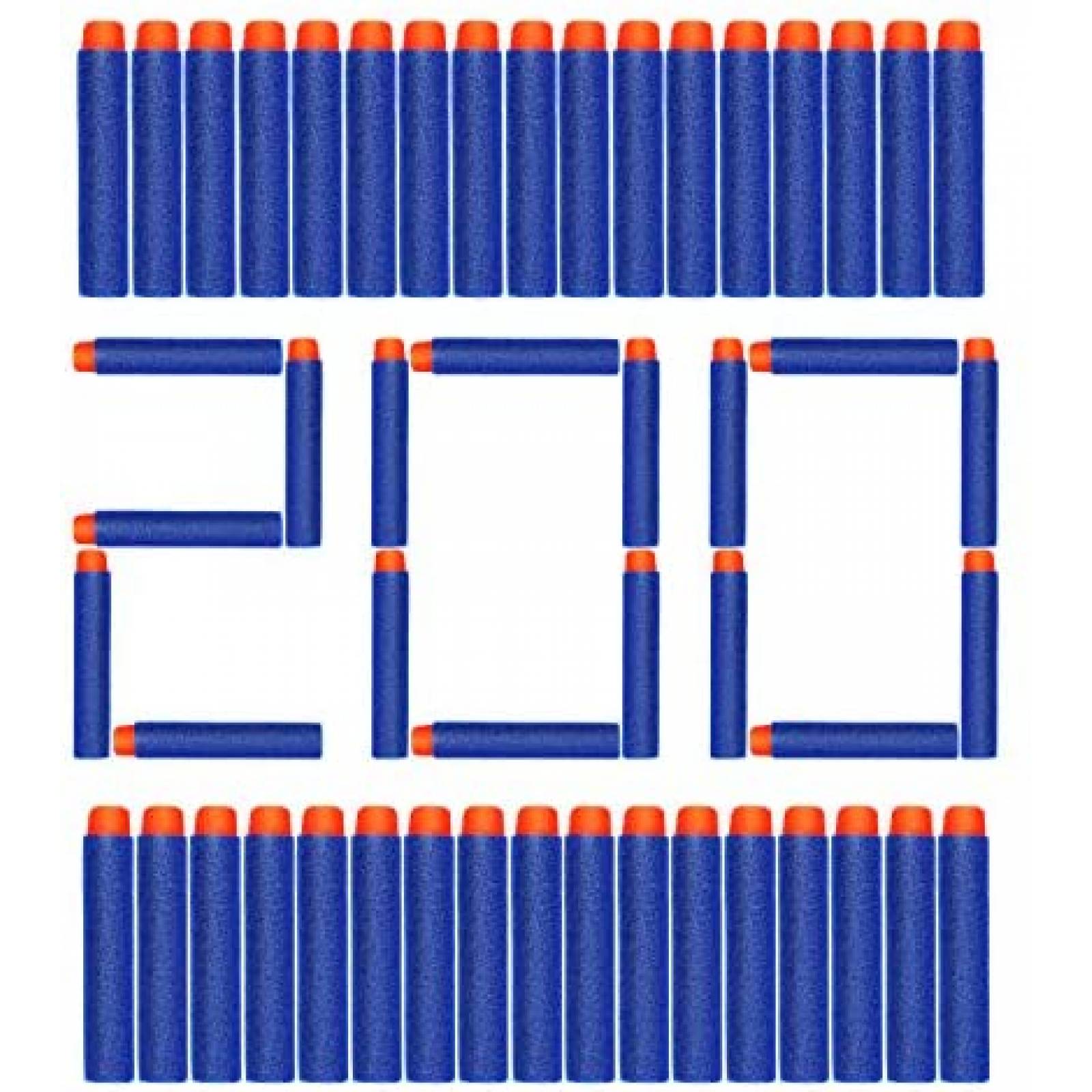 Repuesto de Dardos AUKND NERF Bullet Refill 200 pzs -Azul
