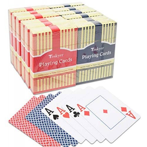2 Paquetes de Cartas Teskyer 2.5" x 3.5" para Juegos de Mesa