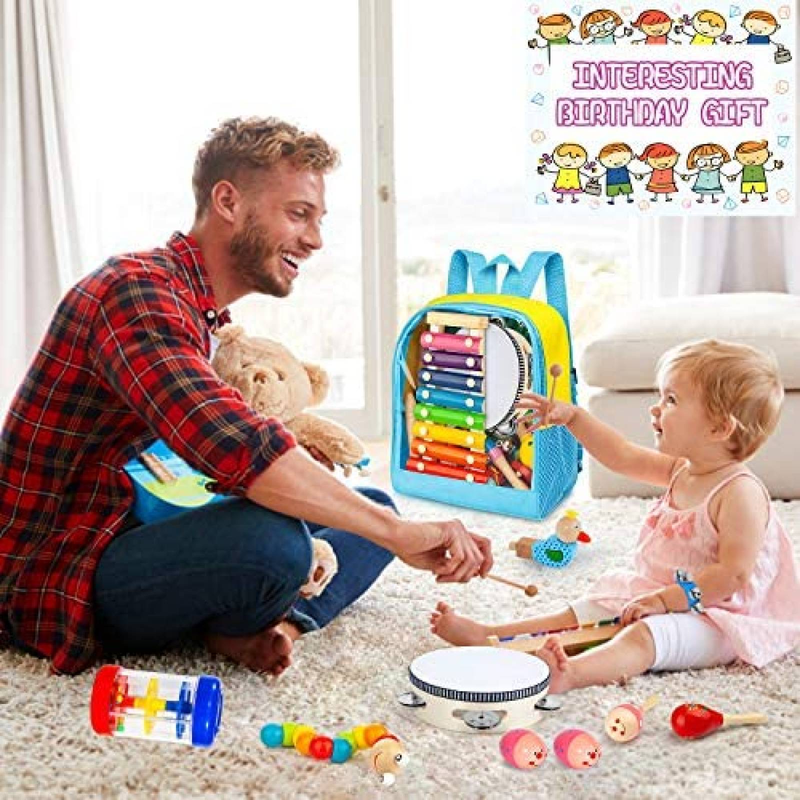 Instrumentos Musicales AOKIWO 20 Tipos 30 Pzs para Niños