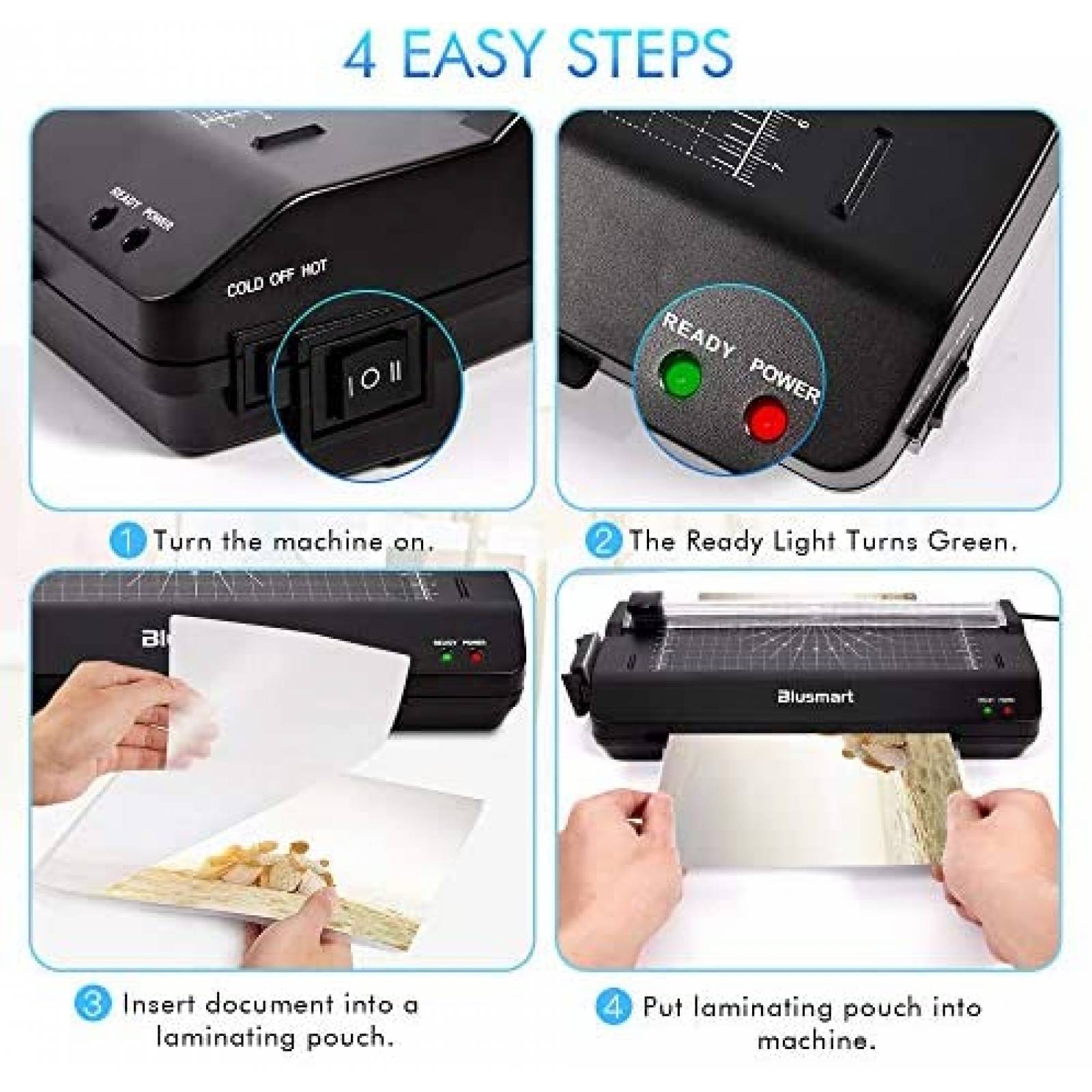 Laminadora 5 en 1 Blusmart Incluye Accesorios - Negro