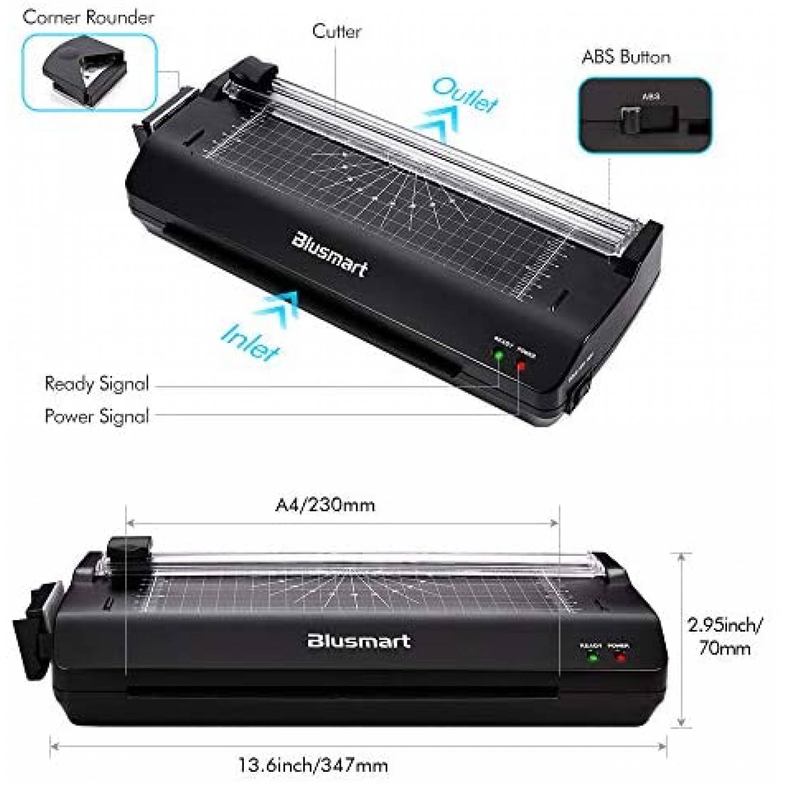 Laminadora 5 en 1 Blusmart Incluye Accesorios - Negro