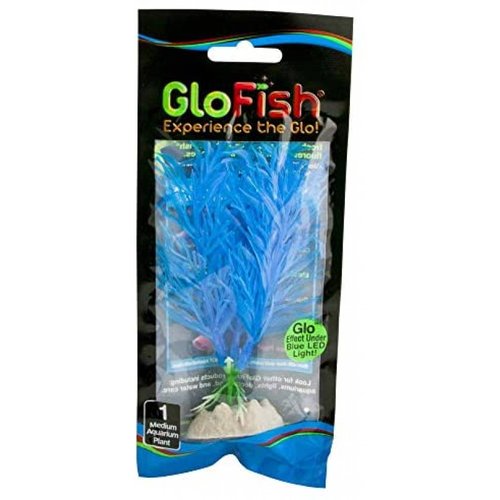 Luces de Acuario GloFish Fosforescente Mediano Azul Floral