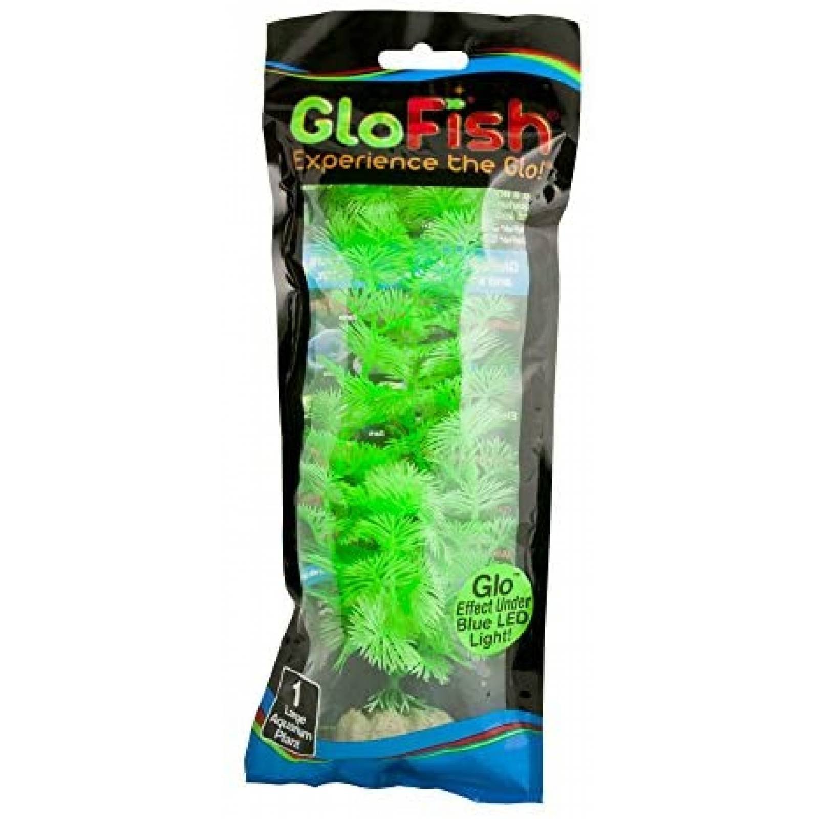 Luces de Acuario GloFish Fosforescente Grande Verde Floral
