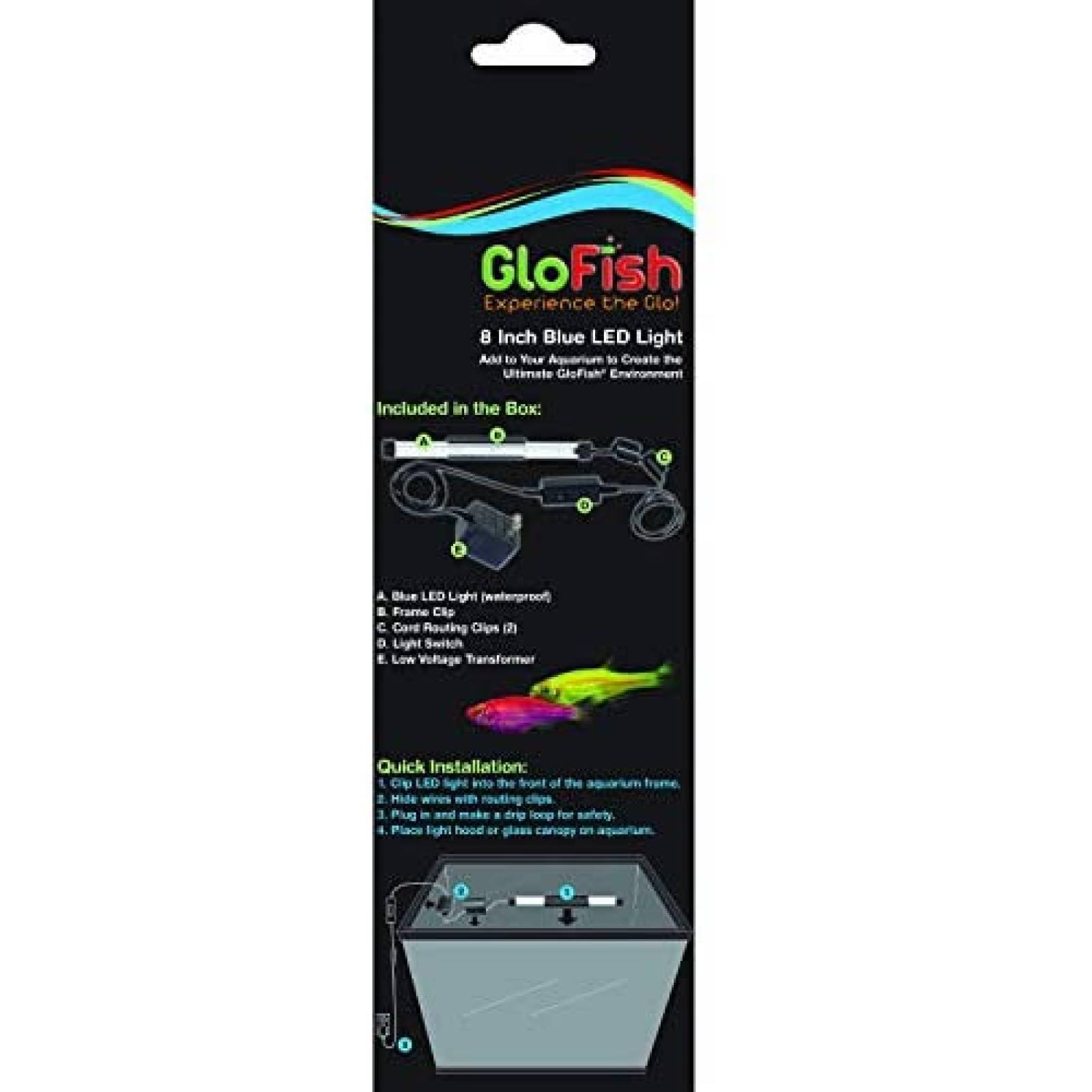 Lámpara LED GloFish para Acuario de 10 Gal Universal -Azul