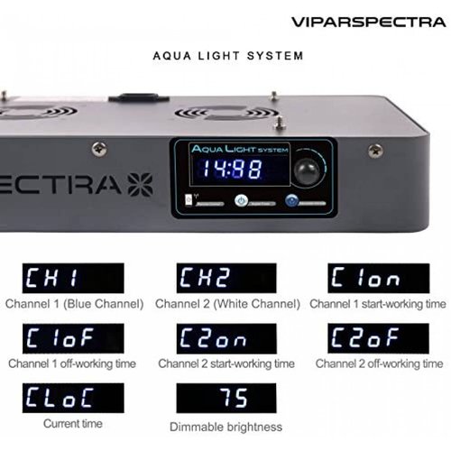 Lámpara con Luces LED VIPARSPECTRA 165 Watts para Pecera
