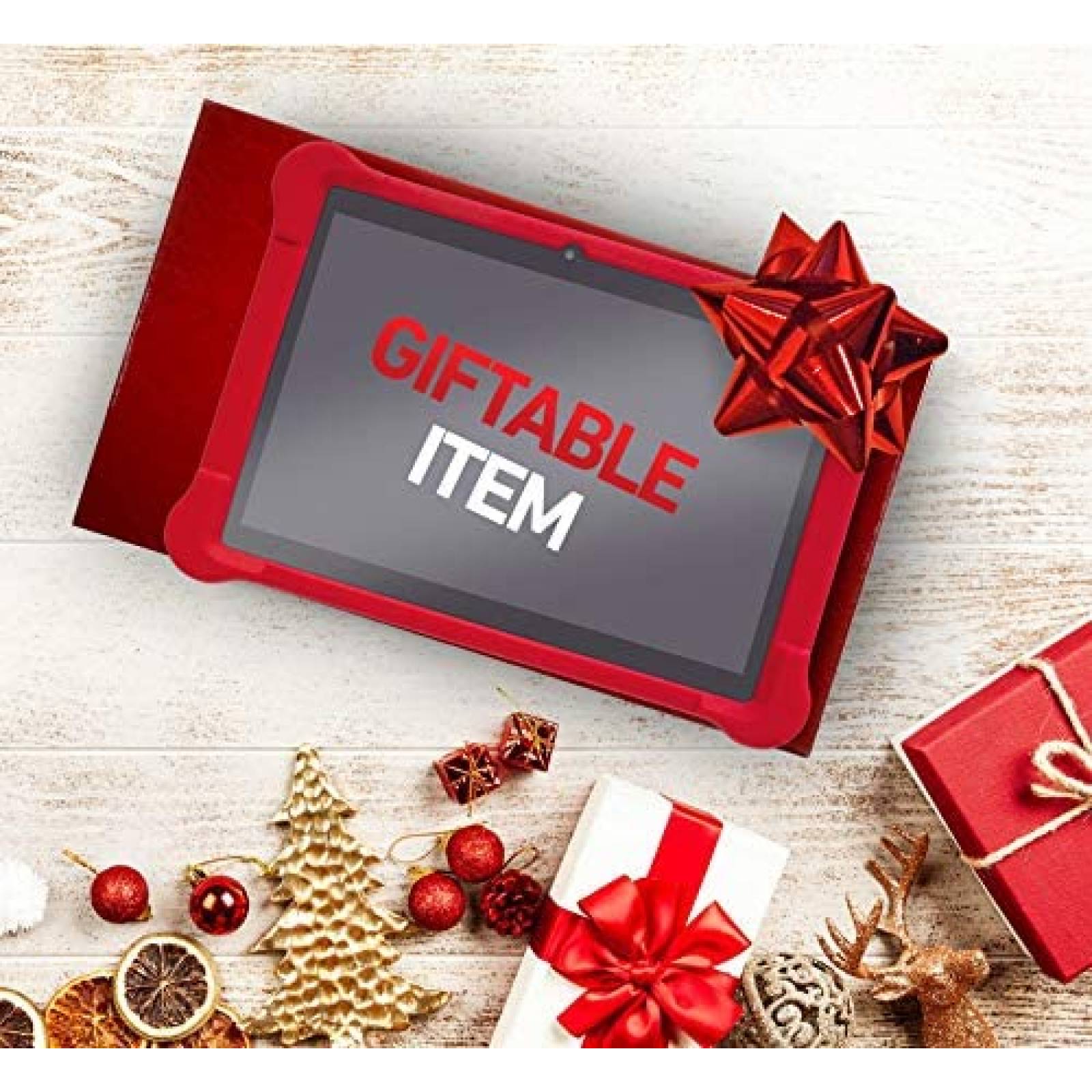 Tablet para Niños Simbans 10'' 64GB Android USB -Funda Roja