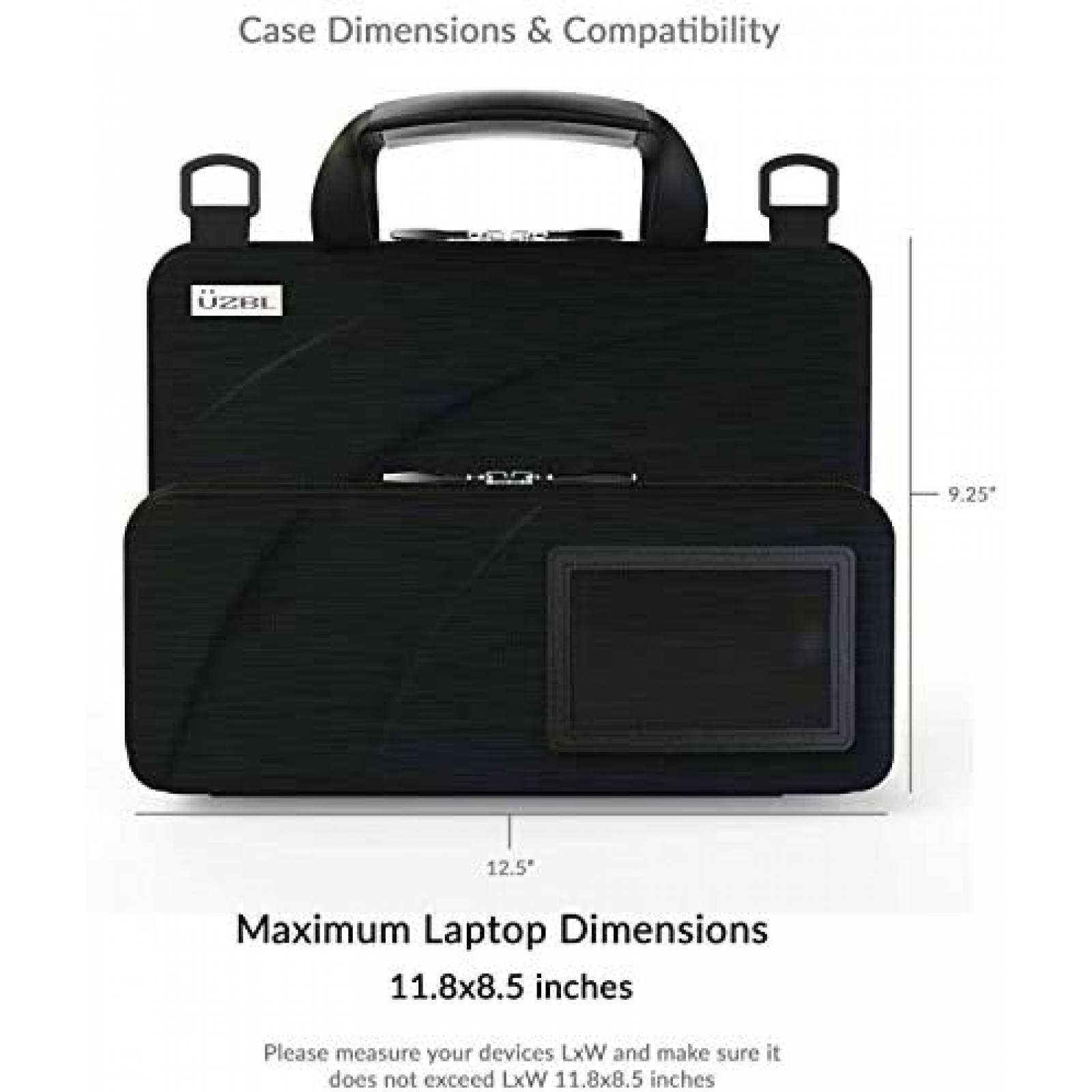 Funda para Laptop de Uso Rudo UZBL 11.6'' para Colgar -Negro