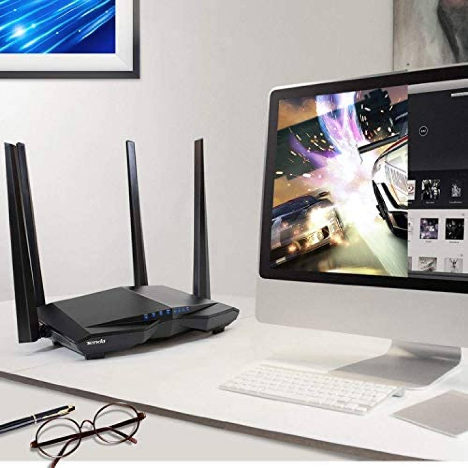 Router Tenda AC1200 Banda Dual WiFi Alta Velocidad -Negro