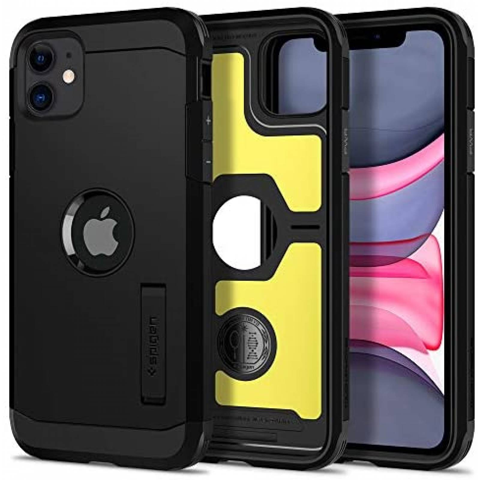 Funda Spigen iPhone 11 Protección TPU Policarbonato -Negro