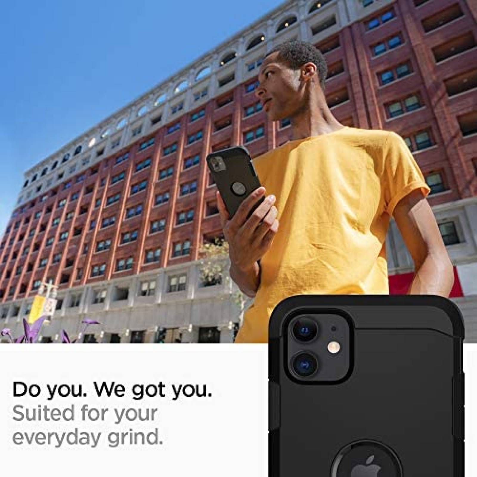 Funda Spigen iPhone 11 Protección TPU Policarbonato -Negro