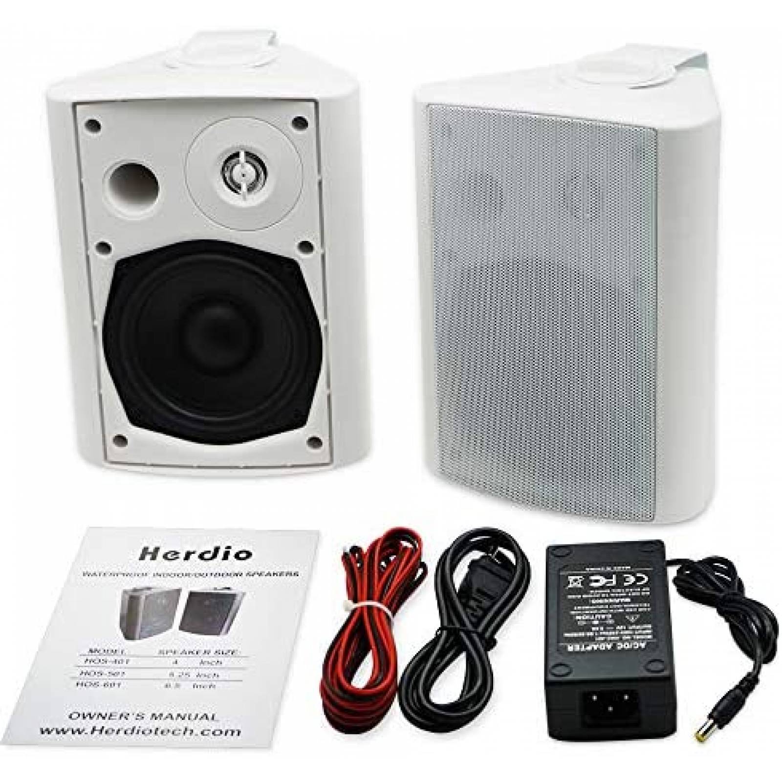 Bocinas de Pared Herdio 5.25'' 200W Bluetooth -Blanco