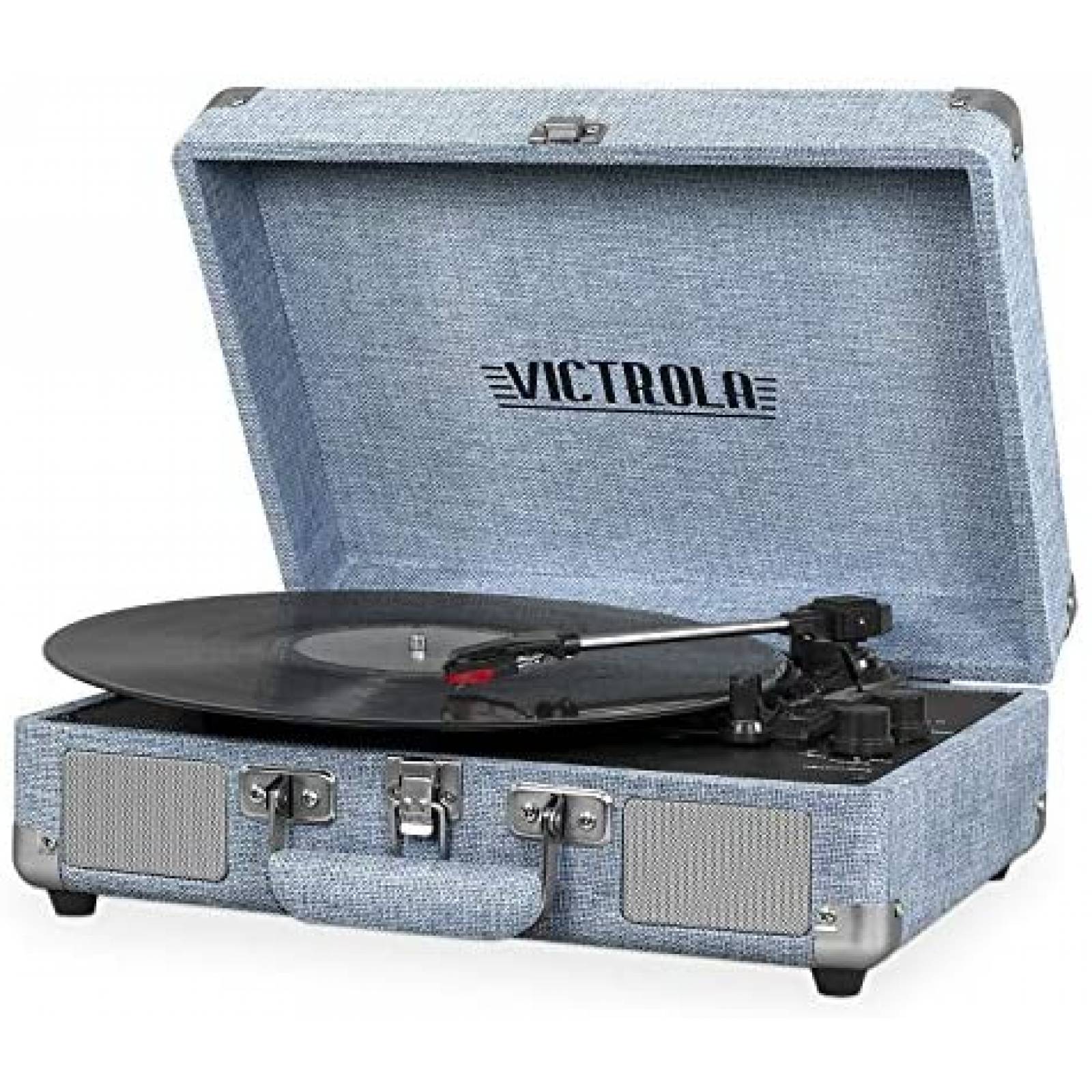 Tocadiscos Victrola Vintage Bluetooth 3 Velocidades Azul