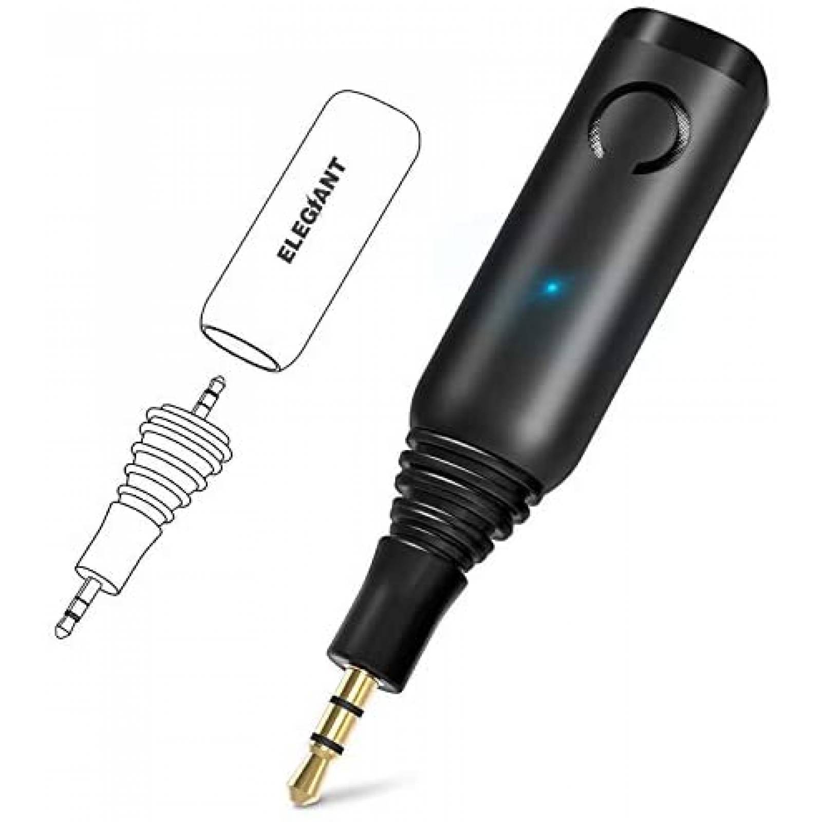 Adaptador de Audio ELEGIANT 3.5mm Bluetooth 5.0 para Estéreo