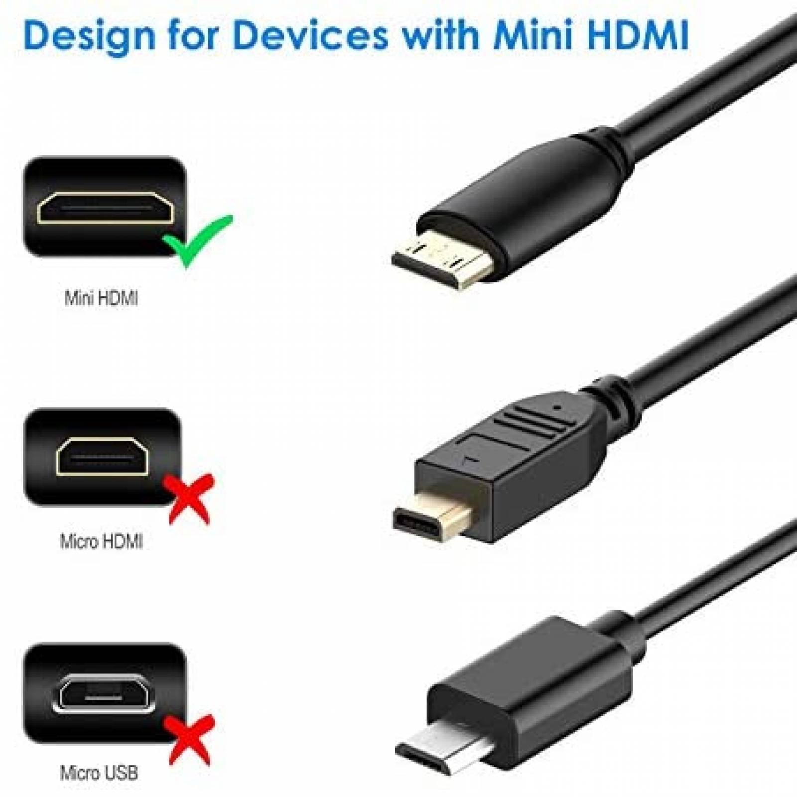 Cable Rankie Mini para HDMI de 6 Pies Gran Velocidad