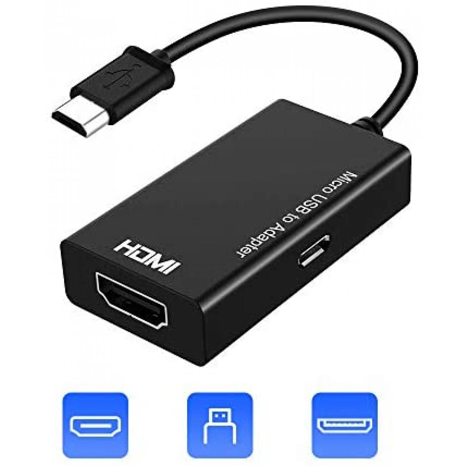 Adaptador MHL-HDMI RAYROW Android USB HDMI 1080P Android