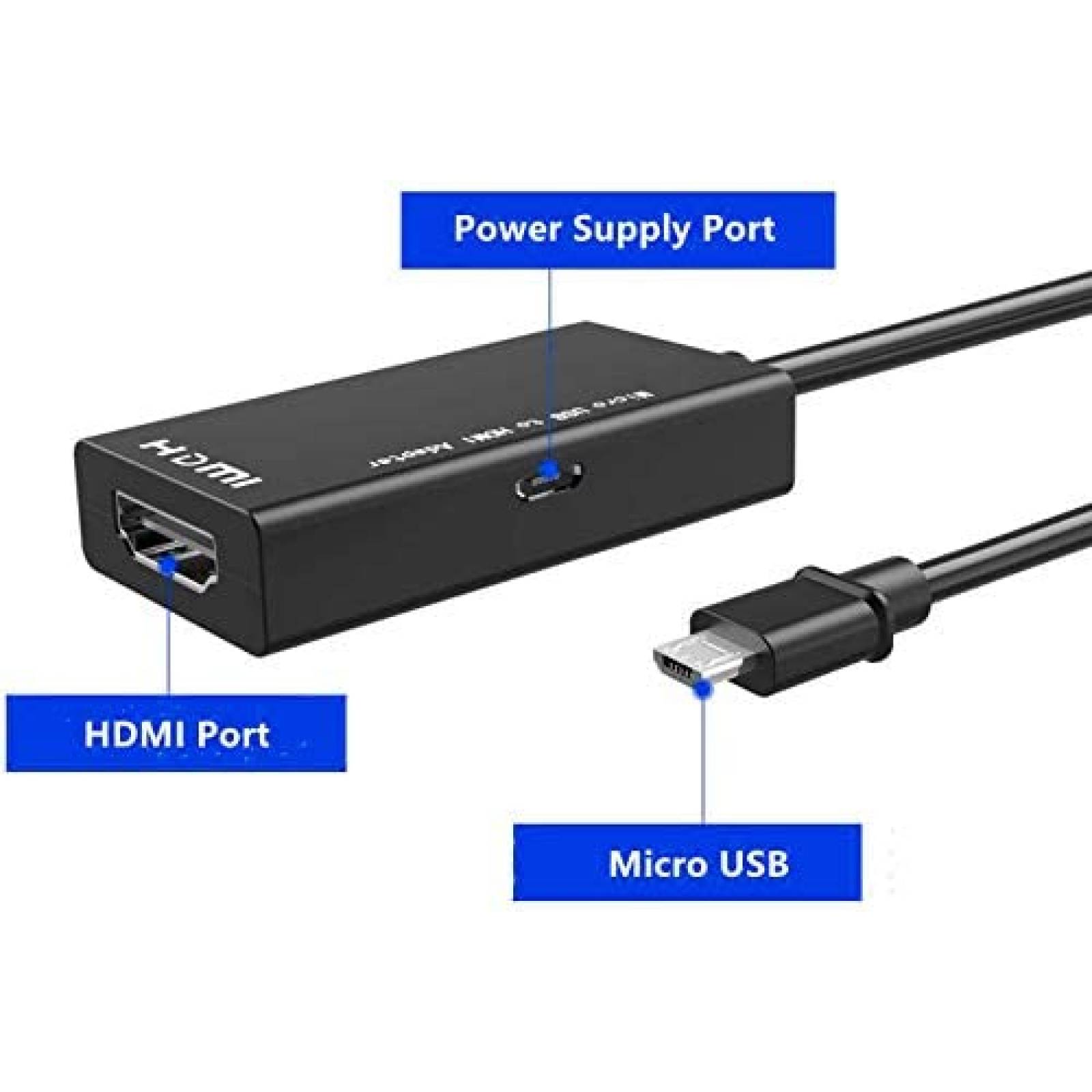 Adaptador MHL-HDMI RAYROW Android USB HDMI 1080P Android