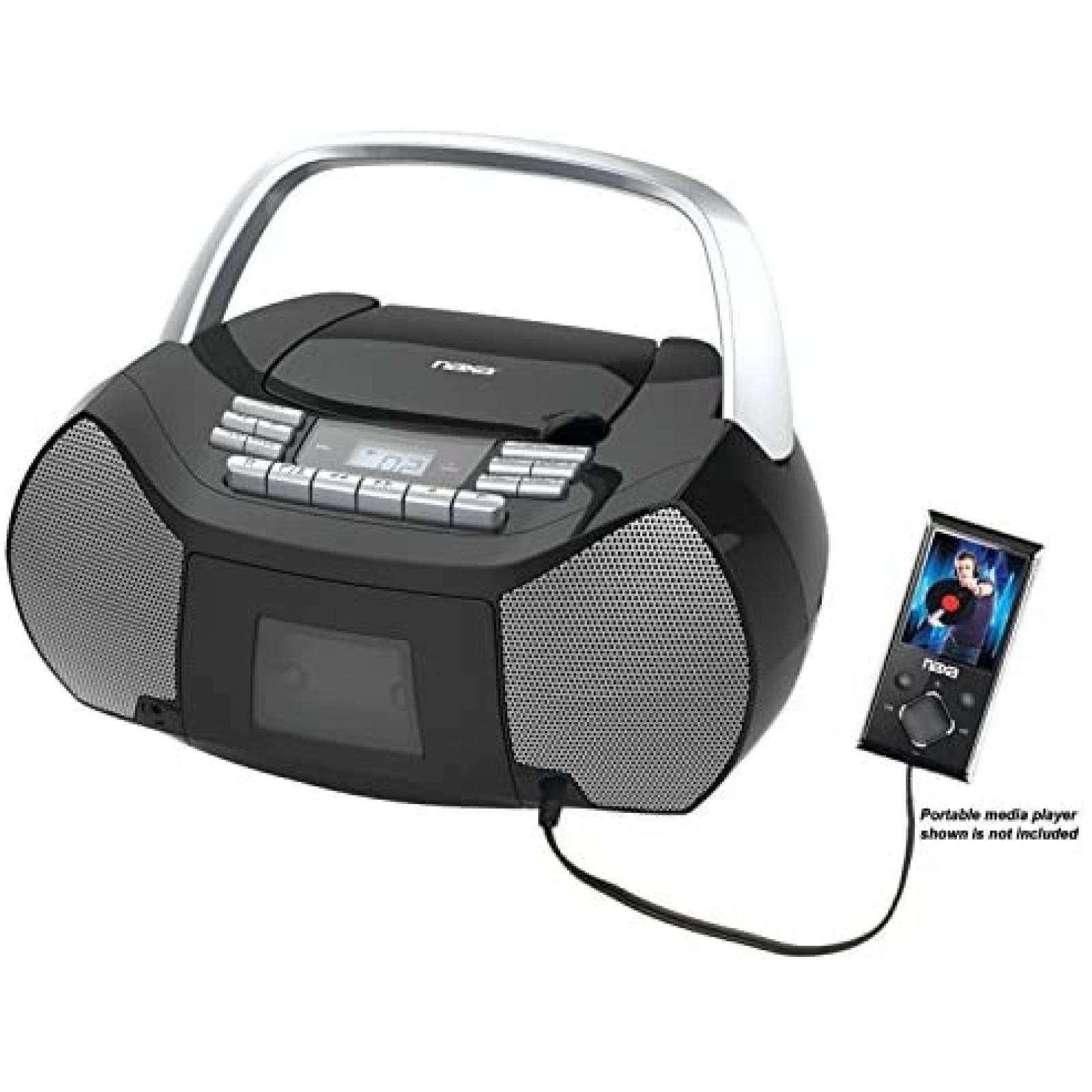 Casete Naxa Electronics NPB-268 Digital AM/FM 40 Estaciones